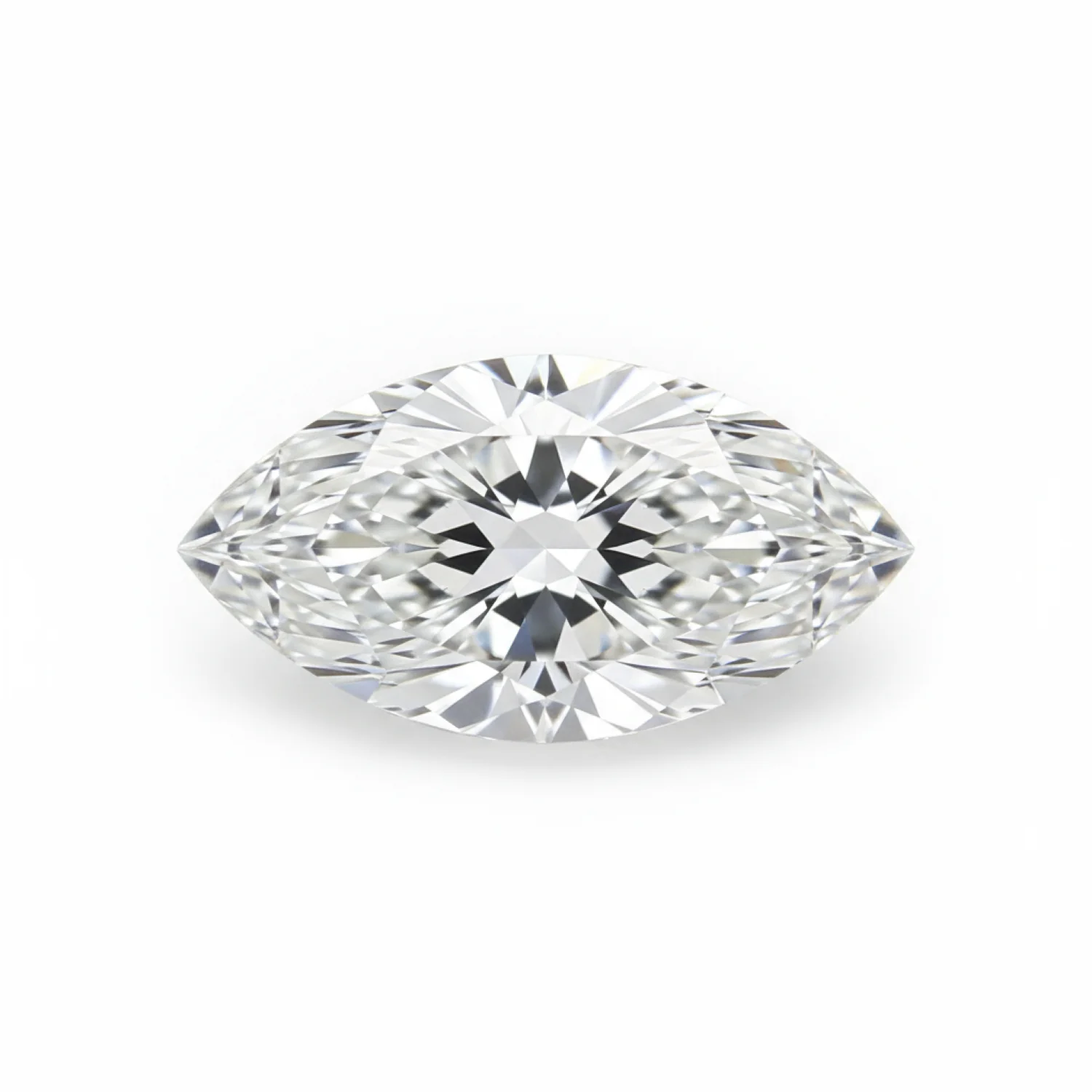Lab Grown Diamond 1PC Small 6x12 MM Marquise Faceted White Fiery Man Made Loose Gemstone - Image 2