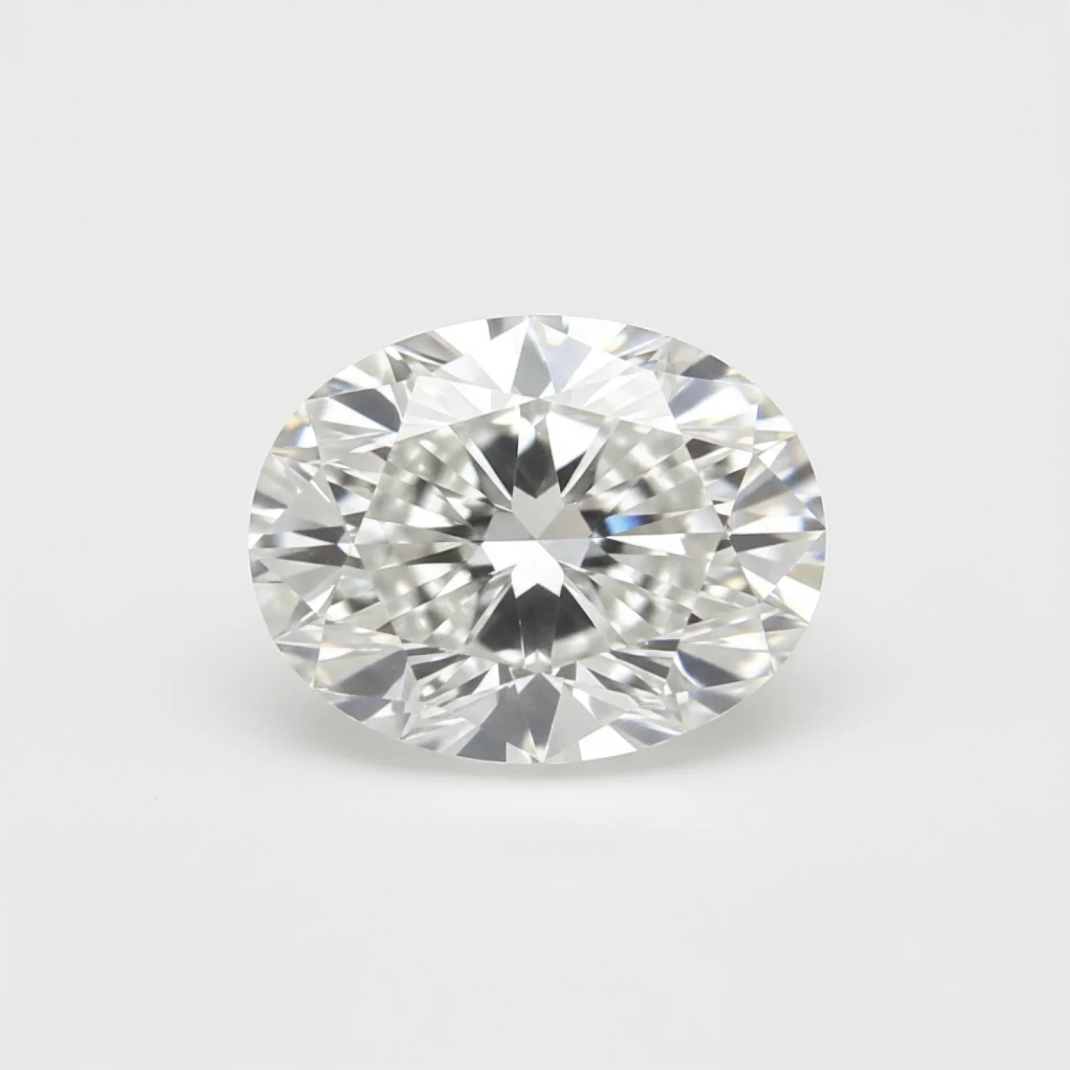 Lab Grown Diamond 1PC Small 6x8 MM Oval Faceted White Fiery Man Made Gems - Image 2