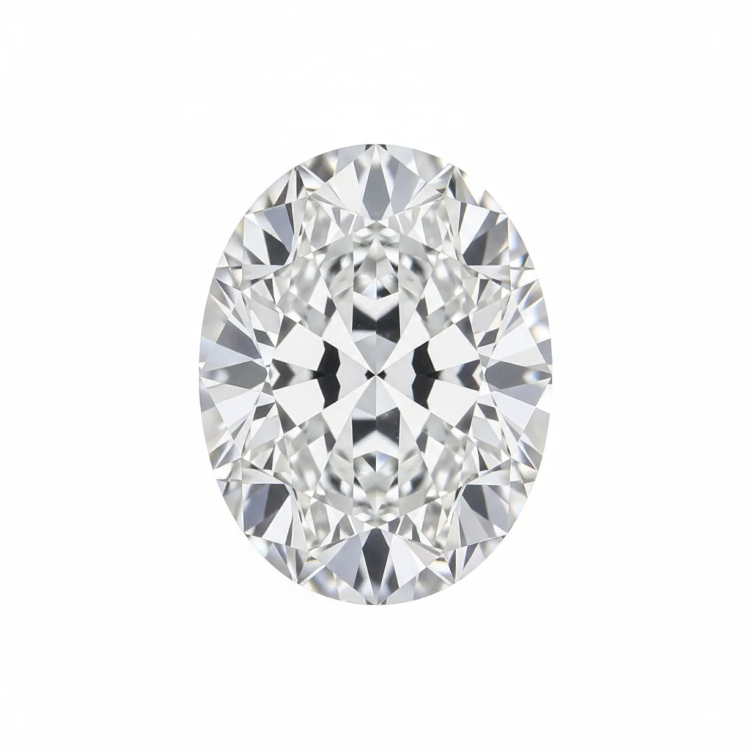 Lab Grown Diamond 1PC Small 6x9 MM Oval Faceted White Brilliant Man Made Loose Gems