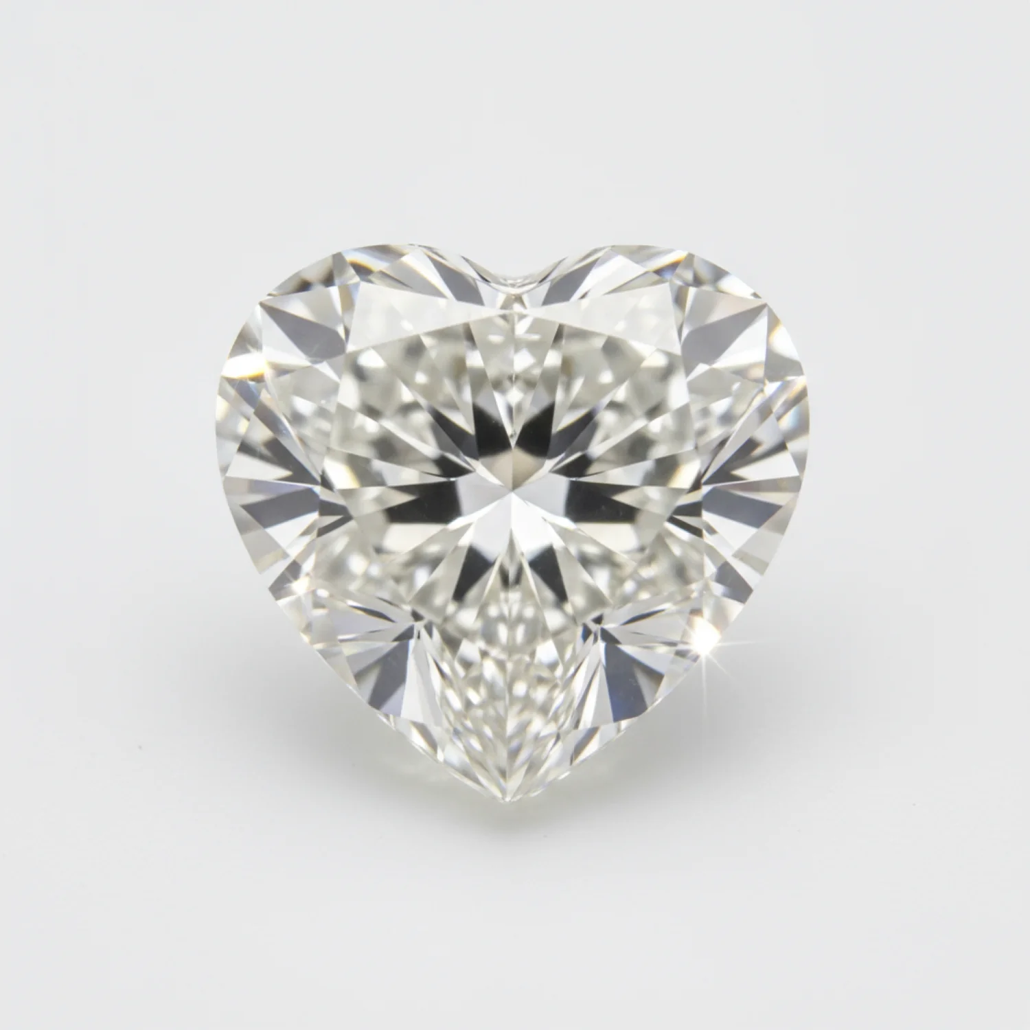 Lab Grown Diamond 1PC Small 7x7 MM Heart Faceted White Splendid Man Made Loose Gemstone - Image 2