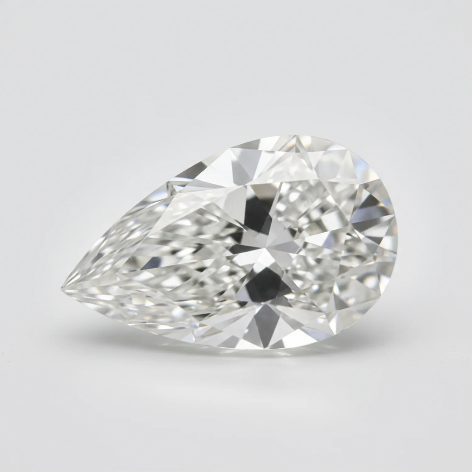 Lab Grown Diamond 1PC Small 7x9 MM Pear Faceted White Superior Man Made Gems - Image 2