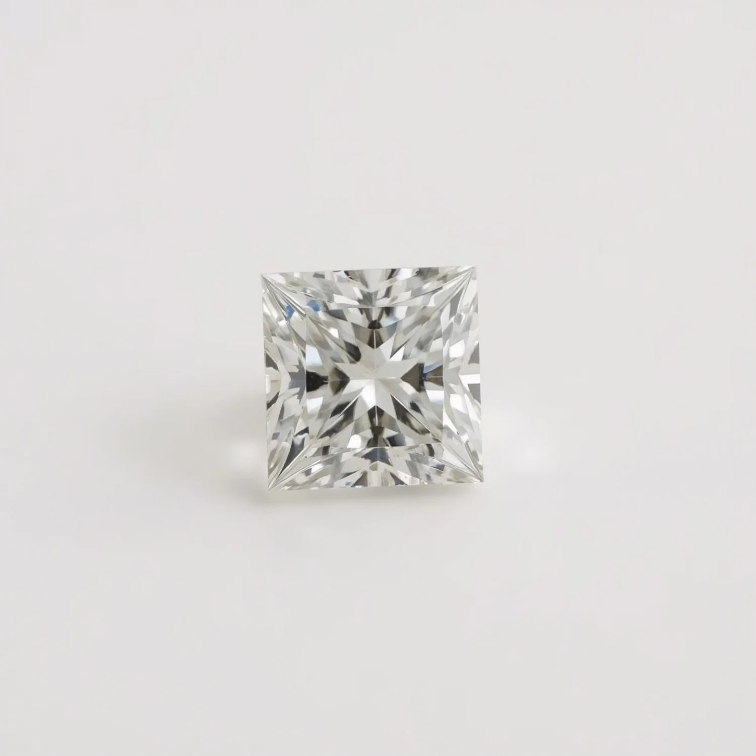 Lab Grown Diamond 1PC Tiny 5x5 MM Square Faceted White Sparkling Man Made Gems - Image 2