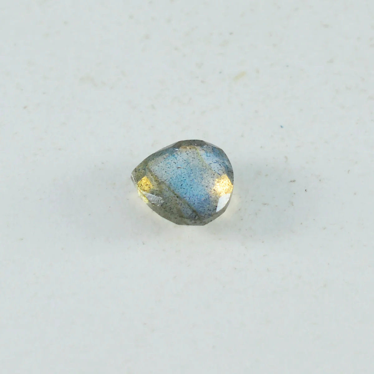 Labradorite 10PC Tiny 4x4 MM Heart Faceted Gray Brilliant Semi Precious Loose Gemstones - Image 3