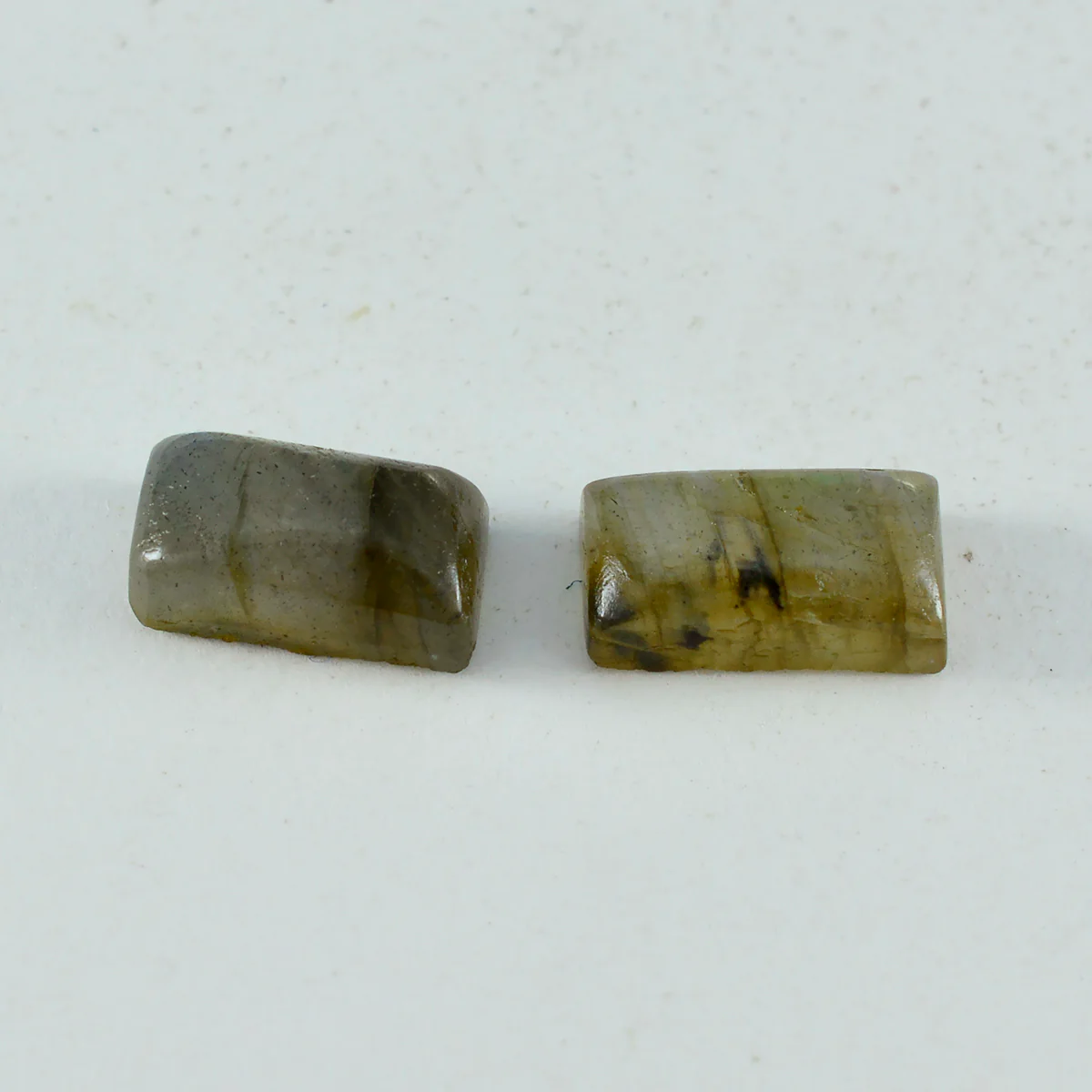 Labradorite 10PC Tiny 4x8 MM Baguette Cabochon Gray Splendid semi Precious Loose Gemstone - Image 3