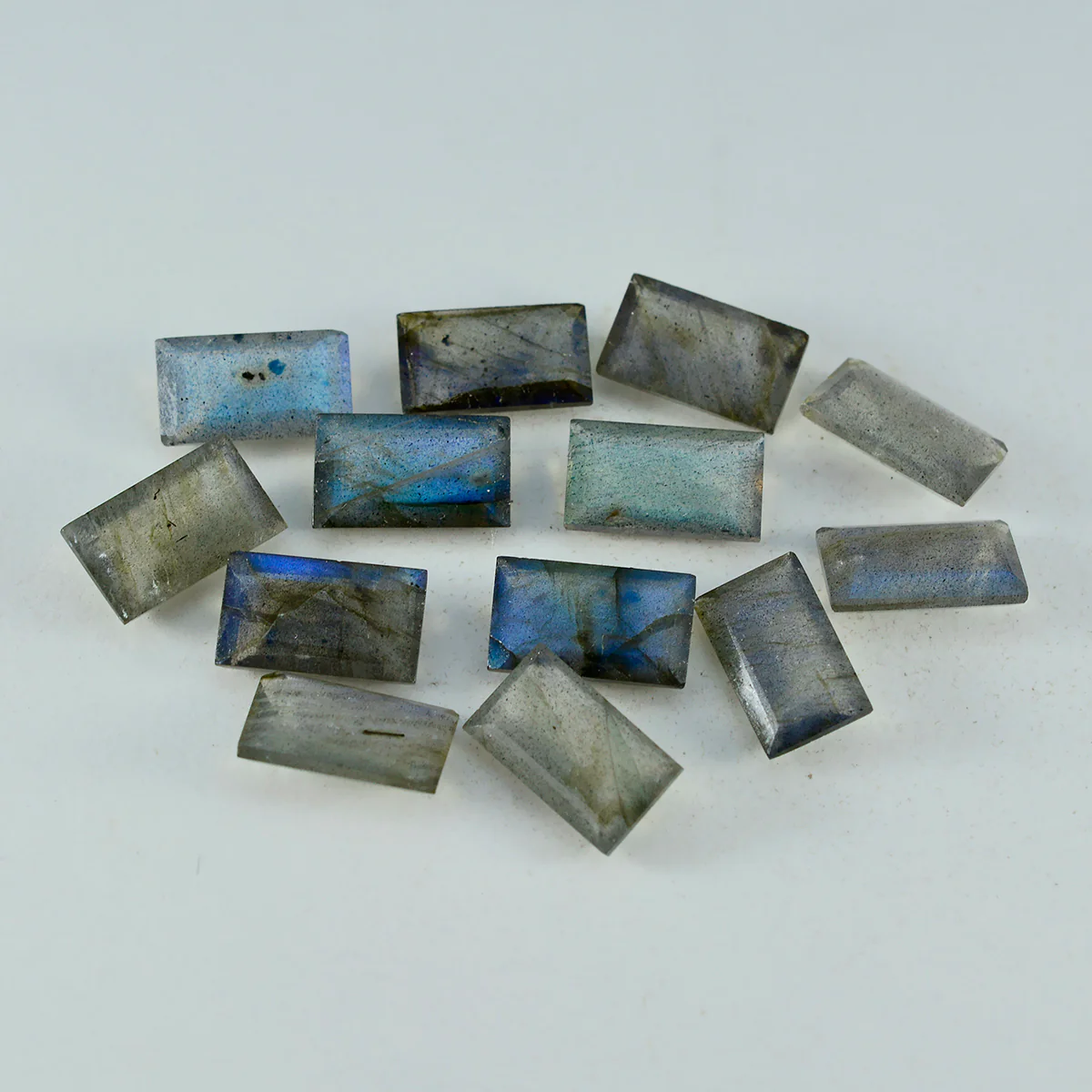 Labradorite 1PC Chunky 10x20 MM Baguette Faceted Gray Genuine Semi Precious Loose Gemstones - Image 3