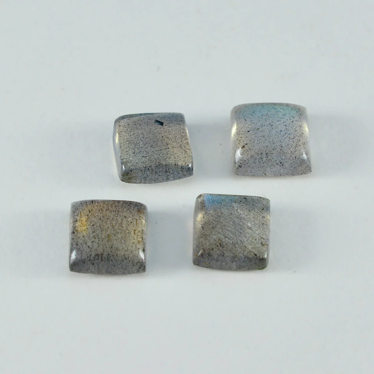 Labradorite 1PC Large 10x10 MM Square Cabochon Gray Fiery semi Precious Loose Gemstone