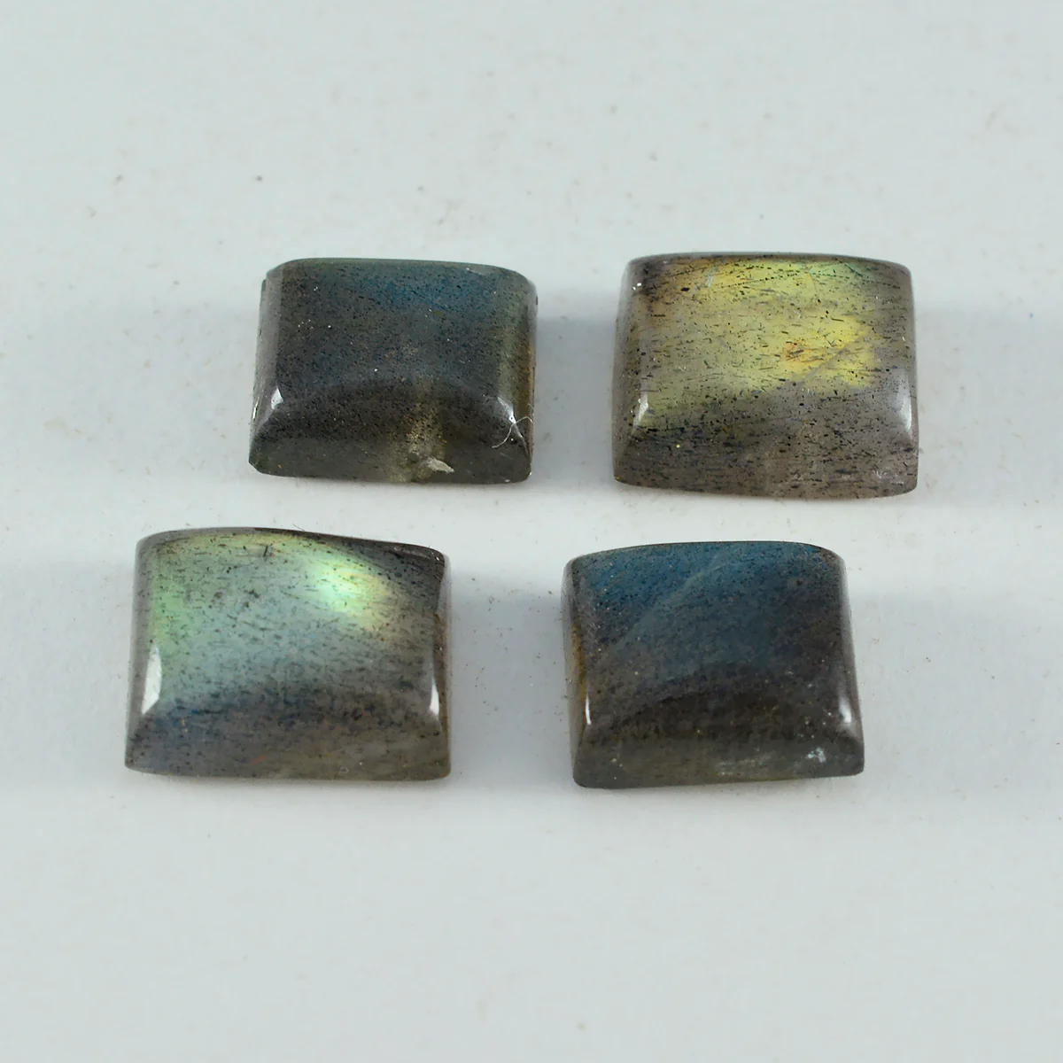 Labradorite 1PC Large 10x12 MM Emerald Cabochon Gray Polished semi Precious Precious Gemstone - Image 2