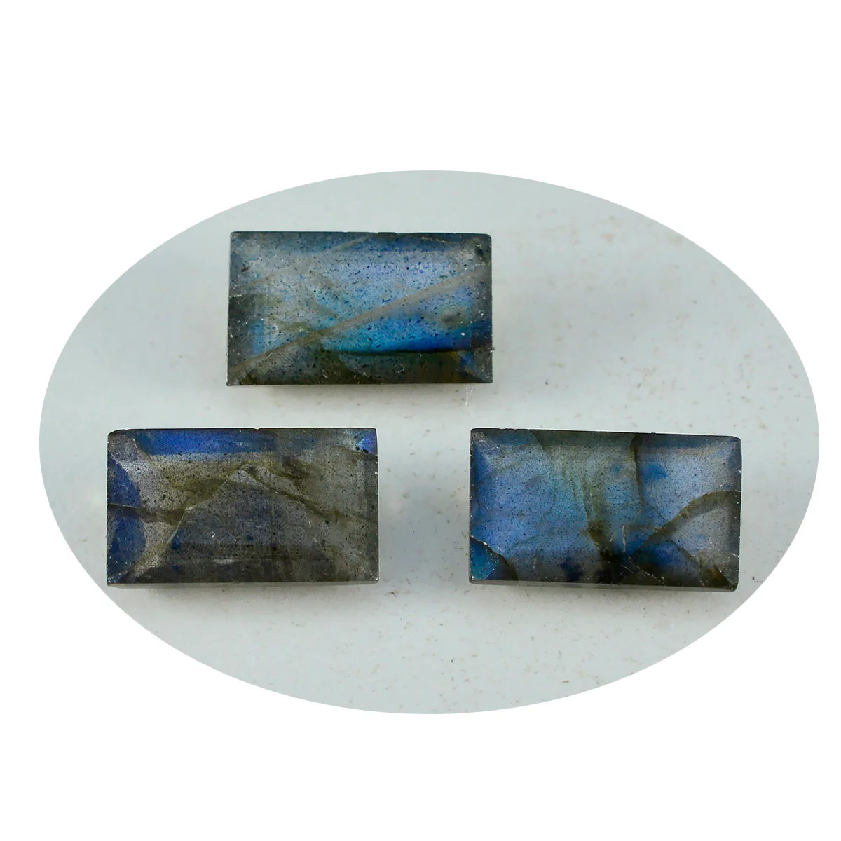 Labradorite 1PC Small 6x12 MM Baguette Faceted Gray Fine Semi Precious Gems - Image 3