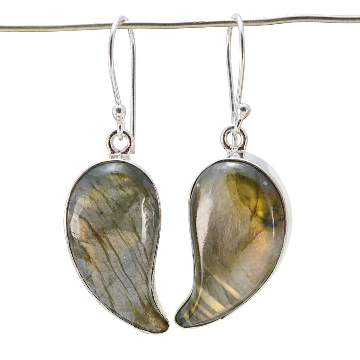 Labradorite Turkish Paula multiple Dangle Gray 925 Silver Earring