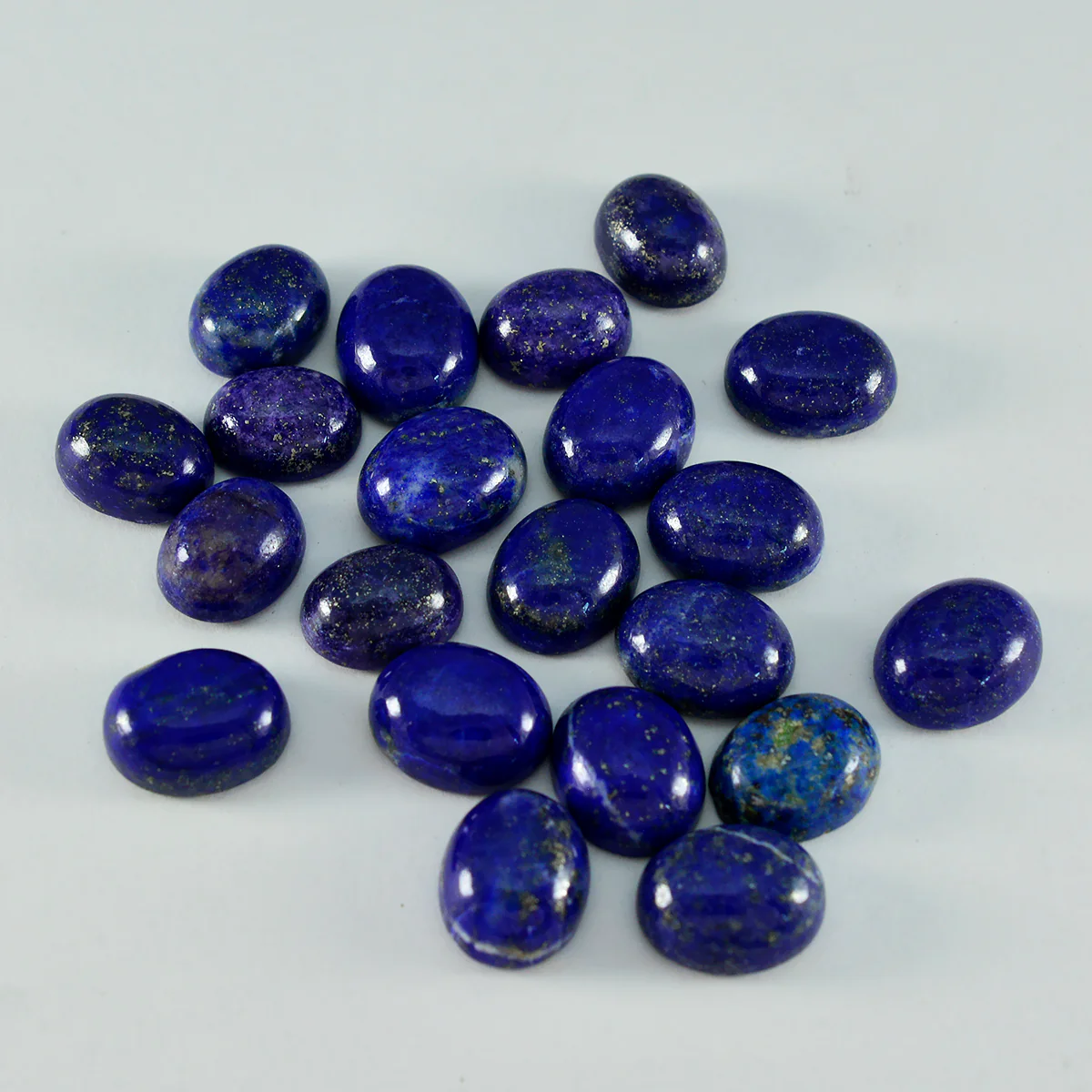 Lapis Lazuli 1PC Medium 8x10 MM Oval Cabochon Blue Sparkling semi Precious Semi Precious Gemstone - Image 3