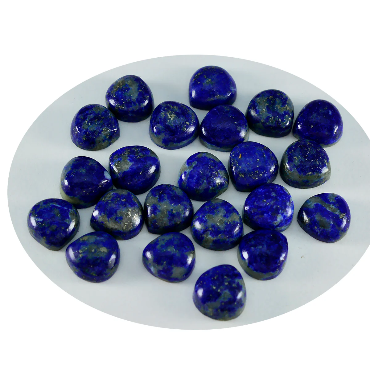 Lapis Lazuli 1PC Tiny 6x6 MM Heart Cabochon Blue High-Quality semi Precious Loose Gemstones - Image 2