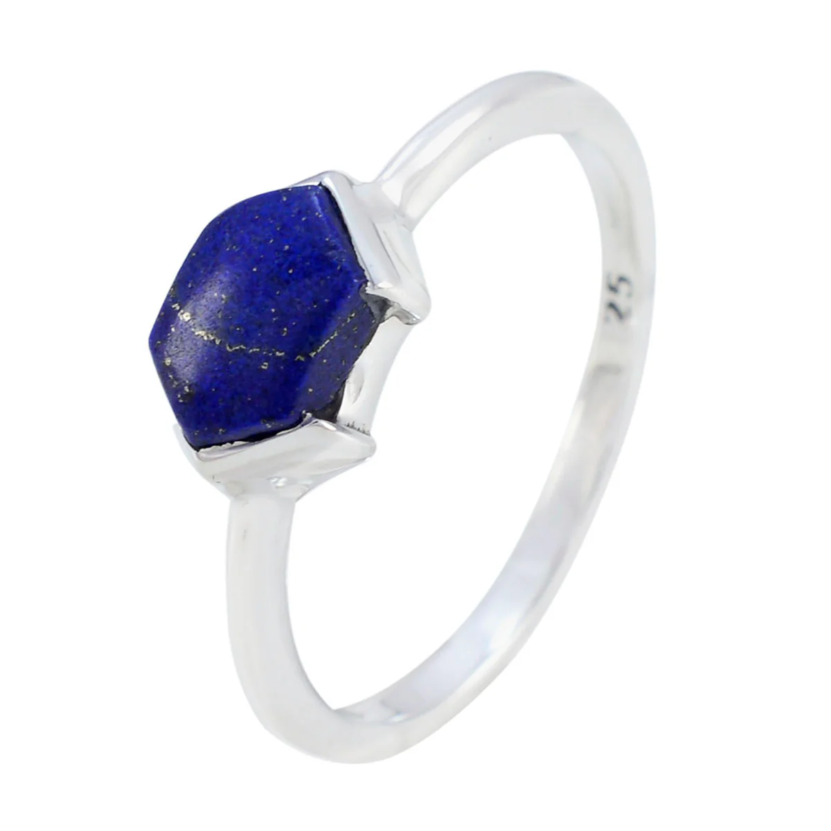 Lapis Lazuli Solitaire Turkish Sterling Silver Blue Gemstones Dainty Artisan Ring Jewelry - Image 2