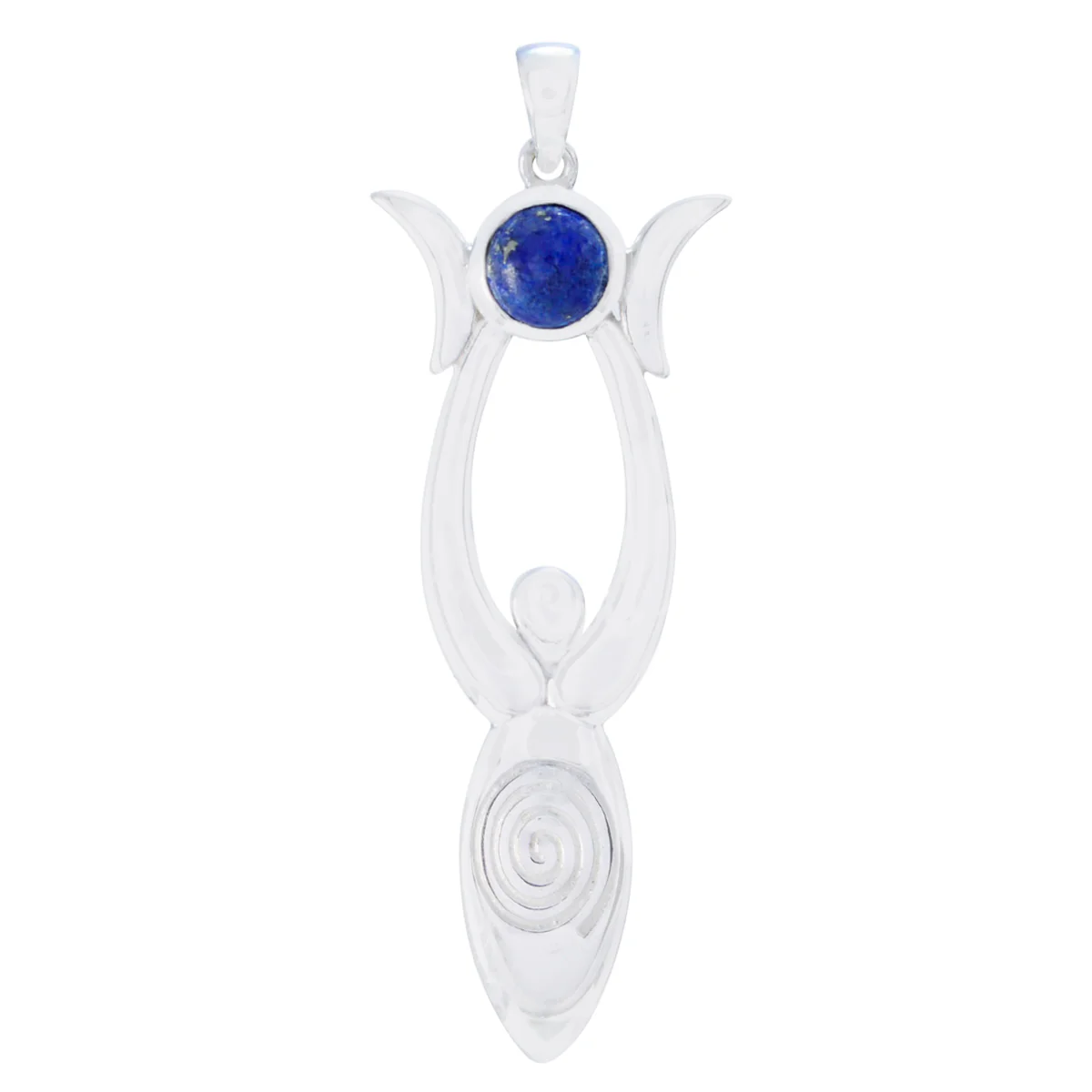 Lapis Lazuli Tiny German Sterling Silver Solitaire Emily Engagement Blue Pendant Jewellery