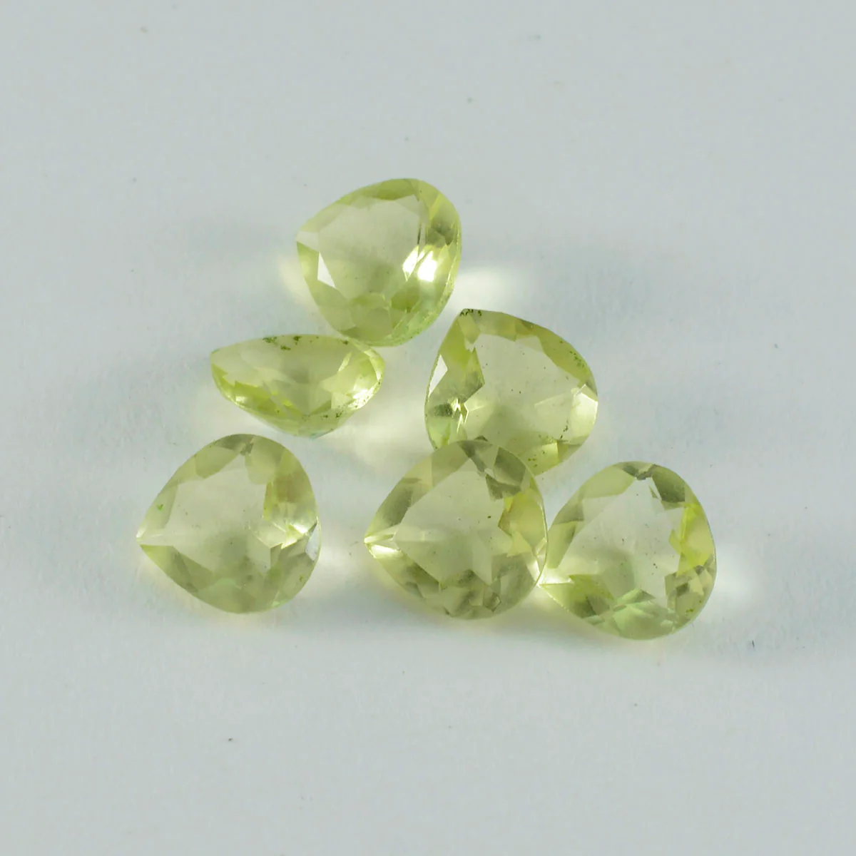 Lemon Quartz 1PC Chunky 15x15 MM Heart Faceted Yellow Superior Semi Precious Gems - Image 2