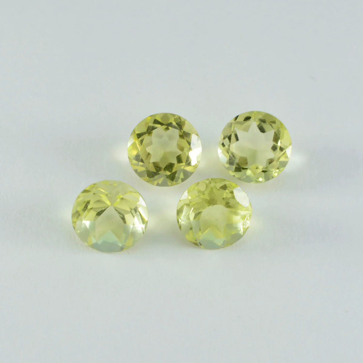Lemon Quartz 1PC Large 10x10 MM Round Faceted Yellow Shine Semi Precious Loose Gemstones - Image 2