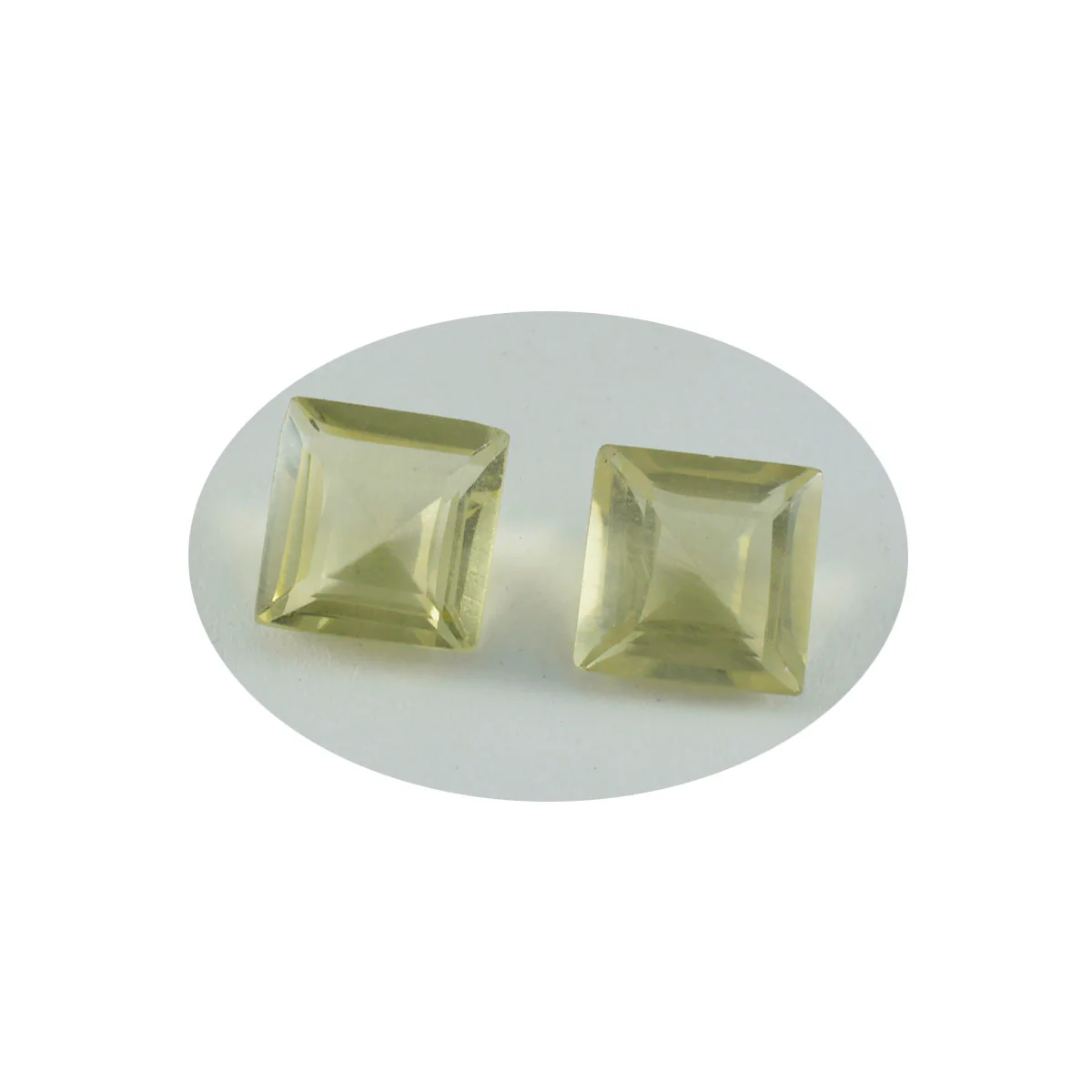Lemon Quartz 1PC Large 12x12 MM Square Faceted Yellow High-Quality Semi Precious Loose Gems - Image 2