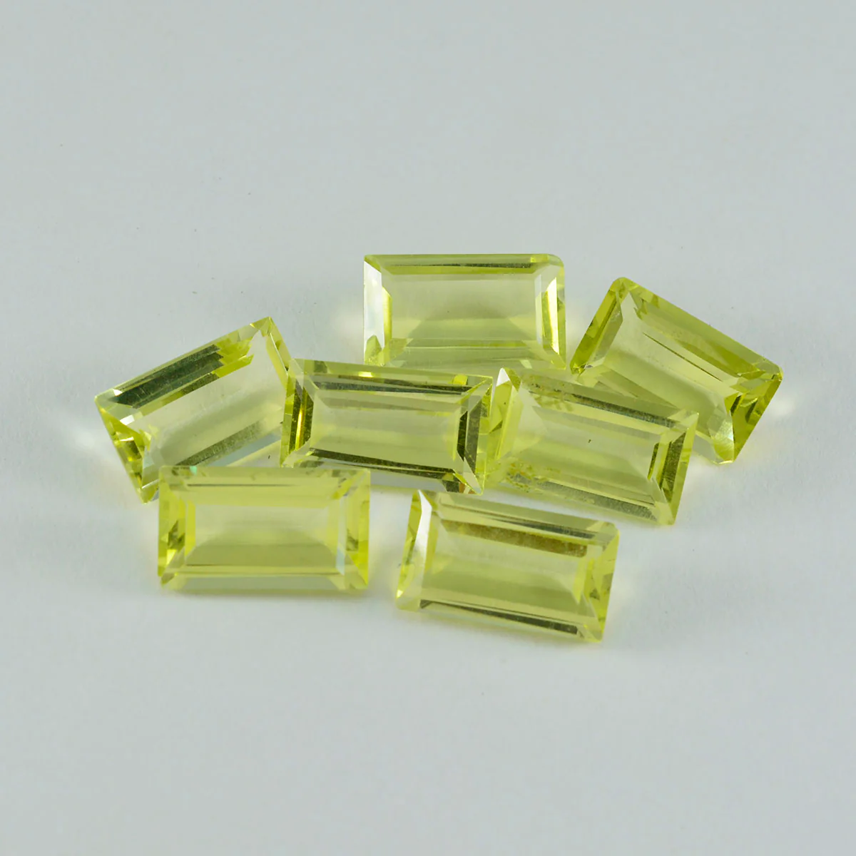 Lemon Quartz 1PC Large 8x16 MM Baguette Faceted Yellow Luster Semi Precious Loose Gemstones - Image 3