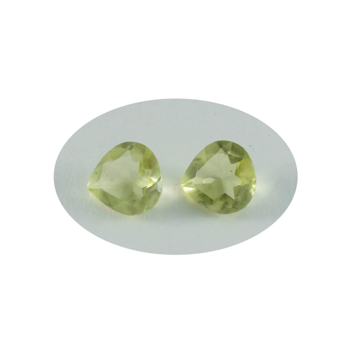 Lemon Quartz 1PC Medium 9x9 MM Heart Faceted Yellow Lustrous Semi Precious Loose Gemstone - Image 2