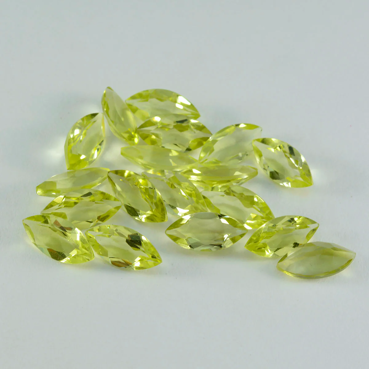 Lemon Quartz 1PC Tiny 4x8 MM Marquise Faceted Yellow High-Quality Semi Precious Loose Gems - Image 2