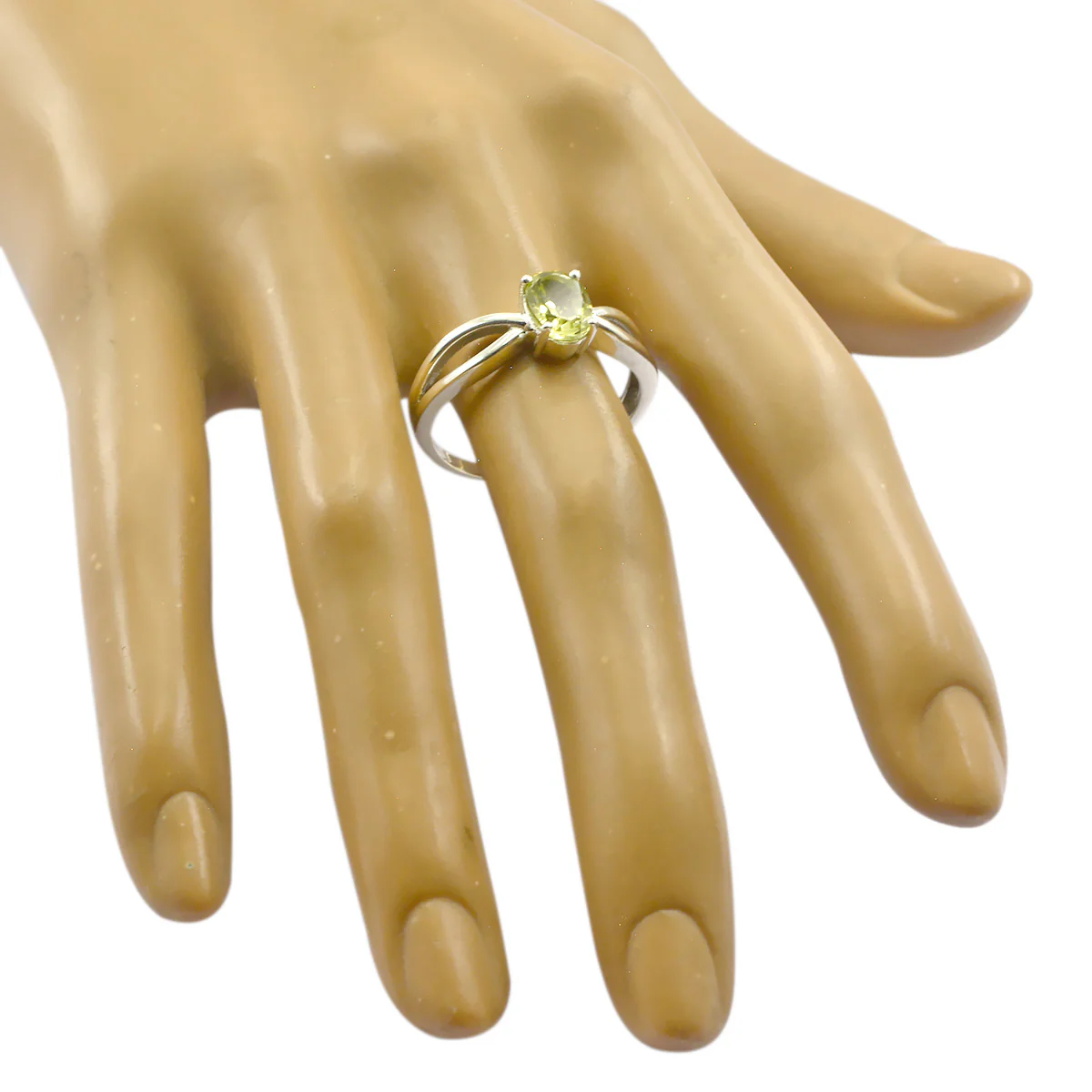 Lemon Quartz Solitaire Japanese Silver Yellow Gemstones Delicate Luxurious Ring Jewelry - Image 2