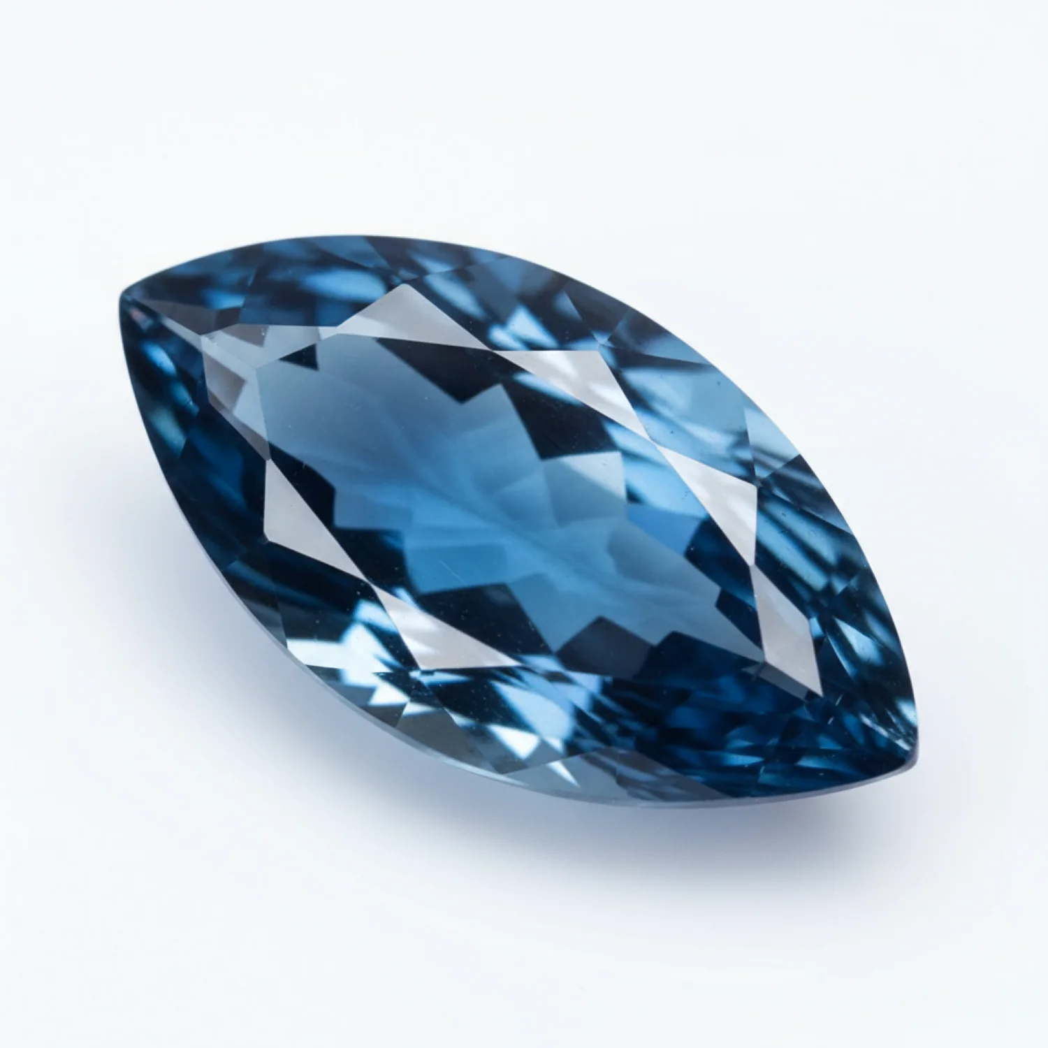 London Blue topaz 1PC Chunky 10x20 MM Marquise Faceted Blue High-Quality Semi Precious Loose Gemstones