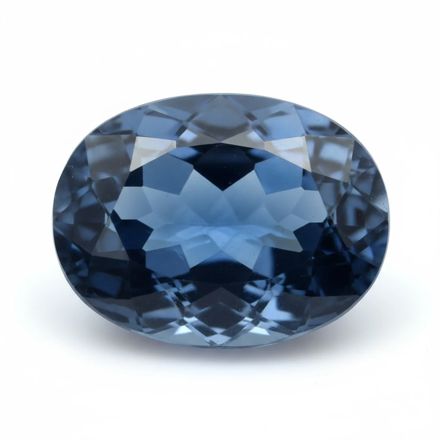 London Blue topaz 1PC Large 10x12 MM Oval Faceted Blue Polished Semi Precious Loose Gems