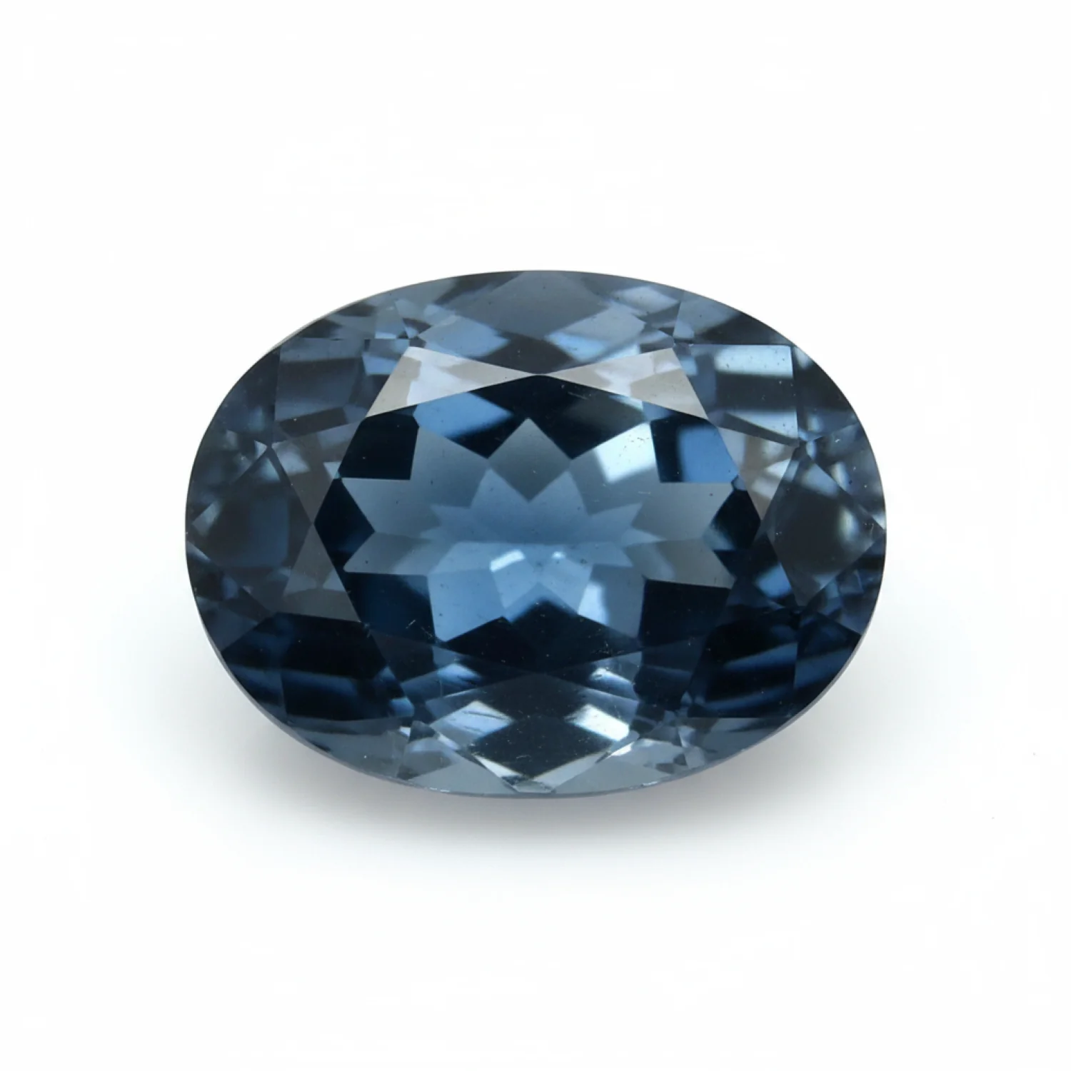 London Blue topaz 1PC Large 10x14 MM Oval Faceted Blue Splendid Semi Precious Loose Gemstone - Image 2