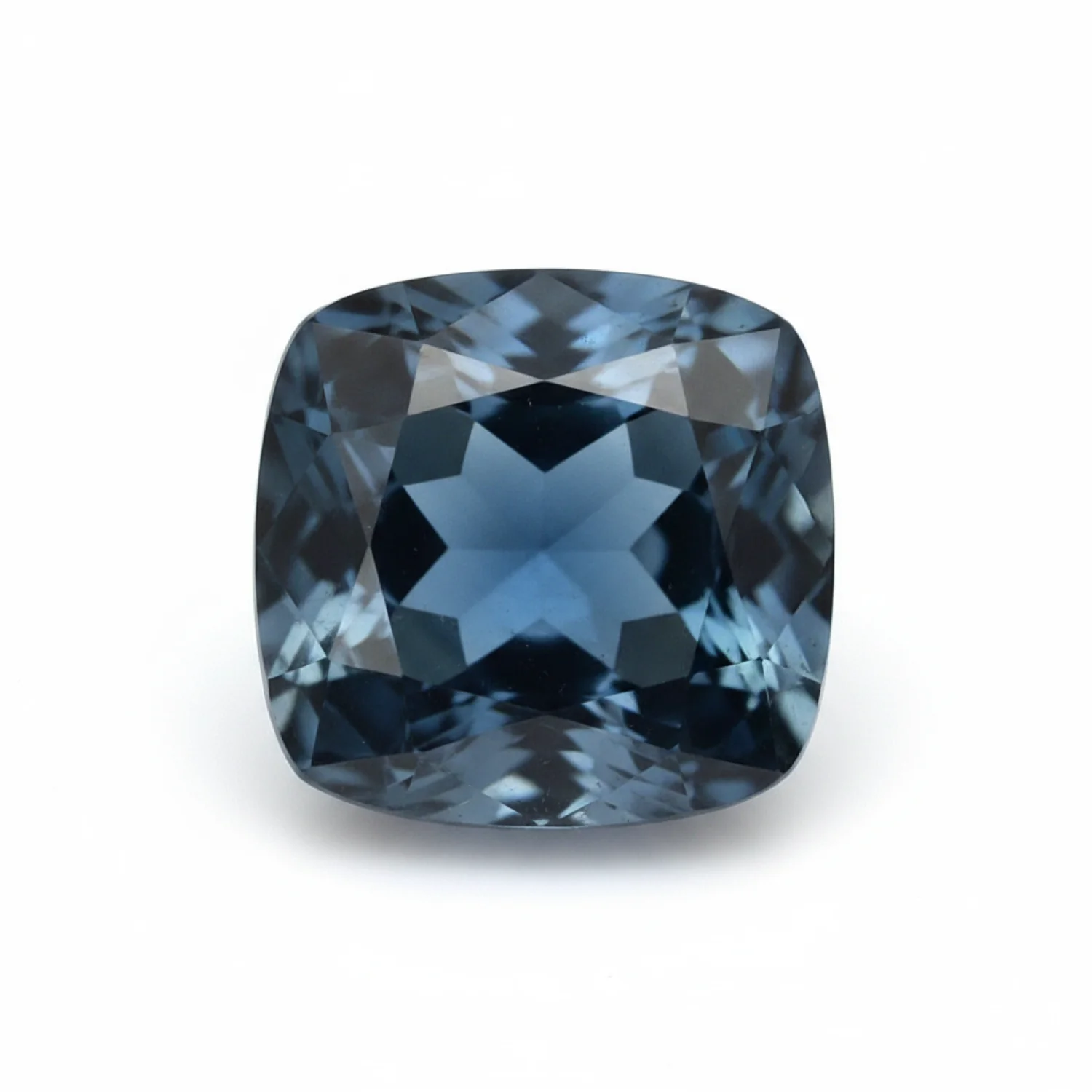 London Blue topaz 1PC Small 7x7 MM Cushion Faceted Blue Splendid Semi Precious Loose Gemstone