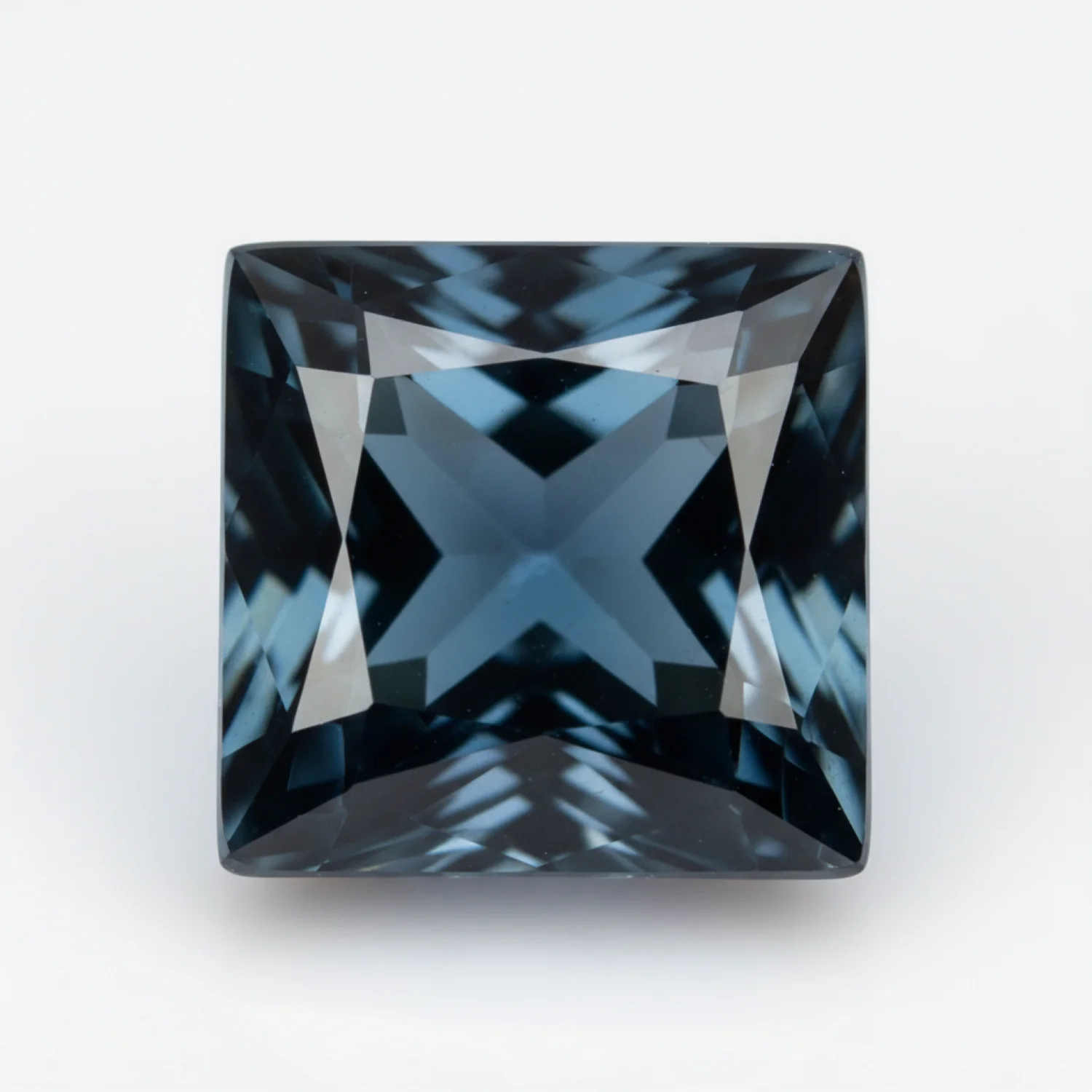 London Blue topaz 1PC Small 7x7 MM Square Faceted Blue Splendid Semi Precious Loose Gemstone - Image 2