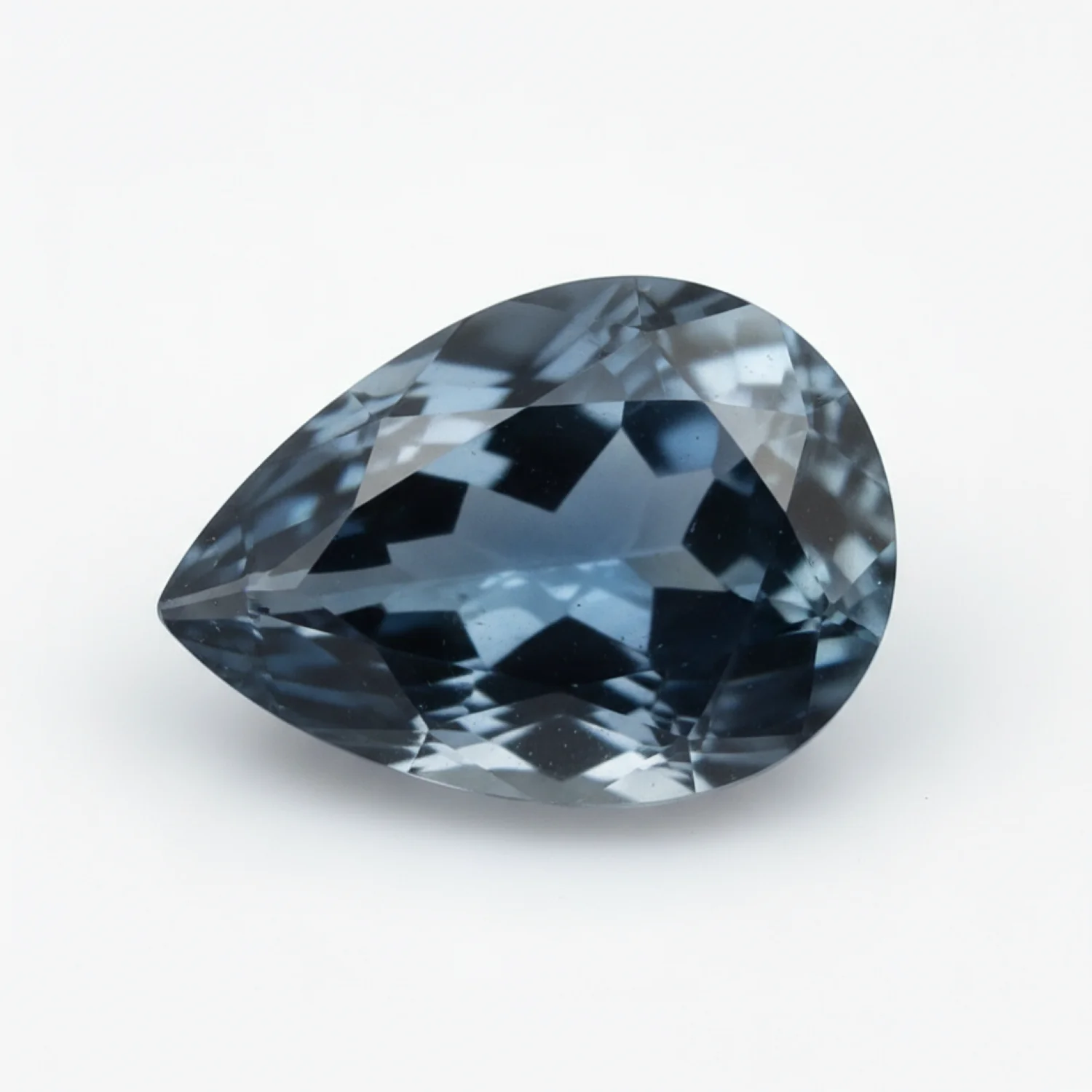 London Blue topaz 1PC Tiny 3x5 MM Pear Faceted Blue Polished Semi Precious Loose Gems - Image 2