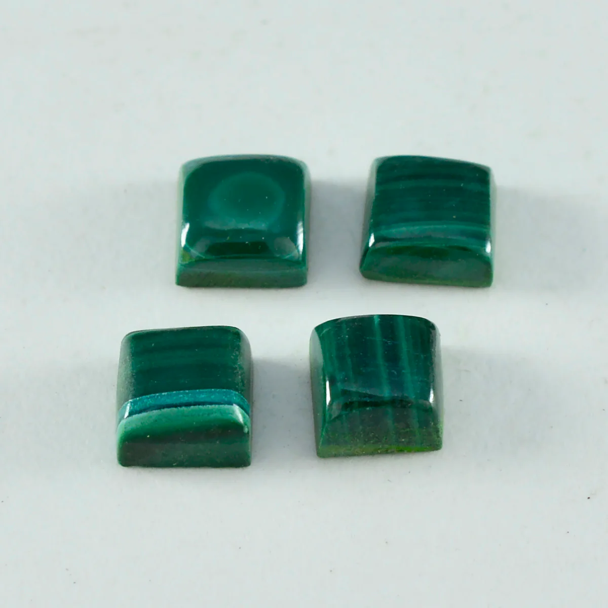 Malachite 1PC Medium 9x9 MM Square Cabochon Green Superior semi Precious Semi Precious Gemstone - Image 3