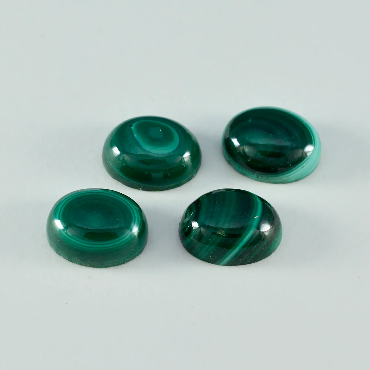 Malachite 1PC Small 6x8 MM Oval Cabochon Green Lustrous semi Precious Semi Precious Gemstone