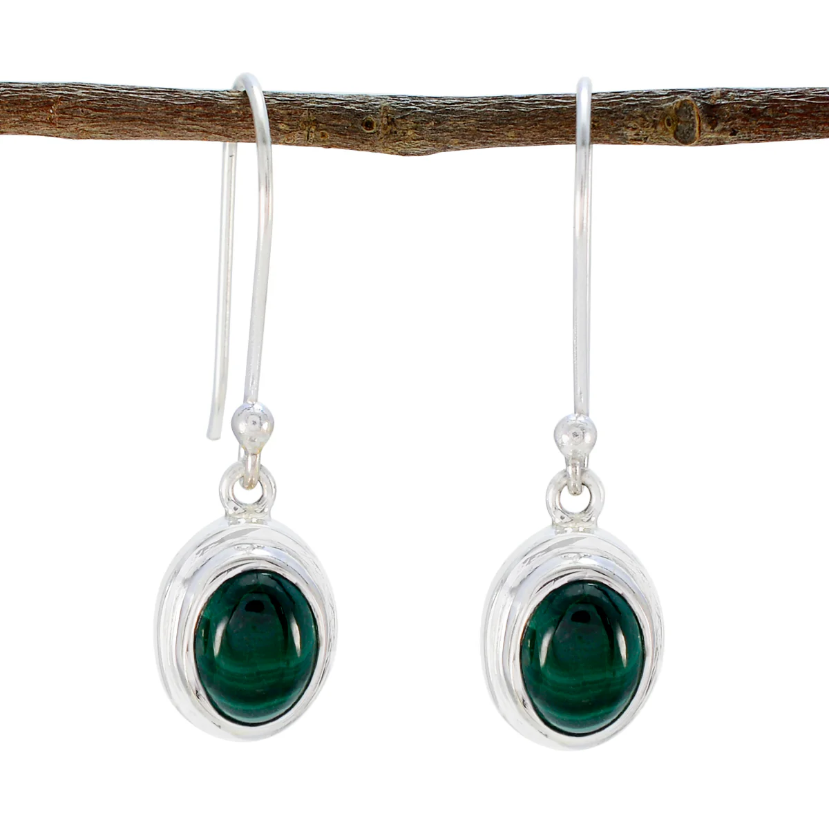 Malachite American Julia multiple Dangle Green Sterling Silver Earring