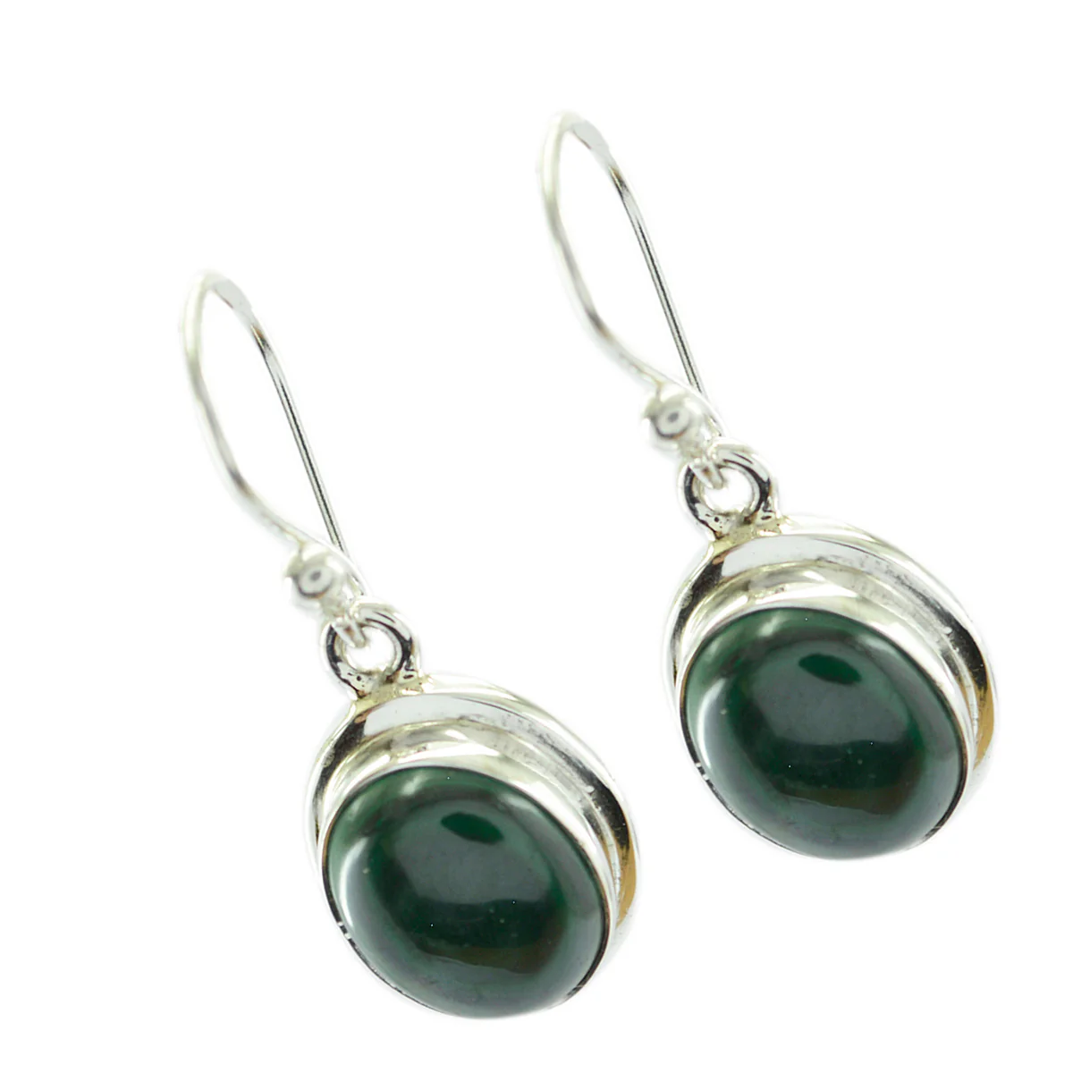 Malachite Mexican Lea multiple Dangle Green 925 Sterling Silver Earring - Image 3
