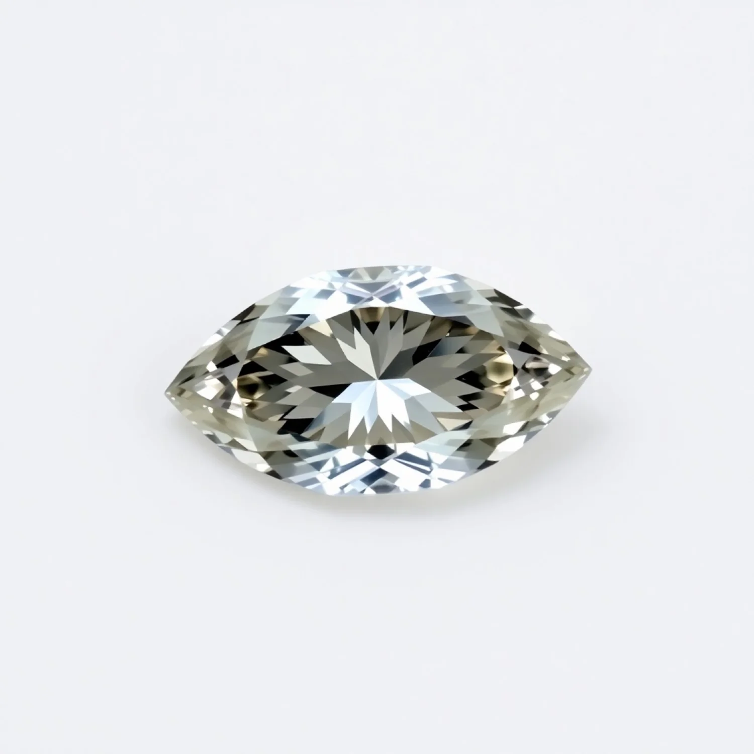 Moissanite 10PC Tiny 2x4 MM Marquise Faceted White Luster Man Made Loose Gemstones - Image 2