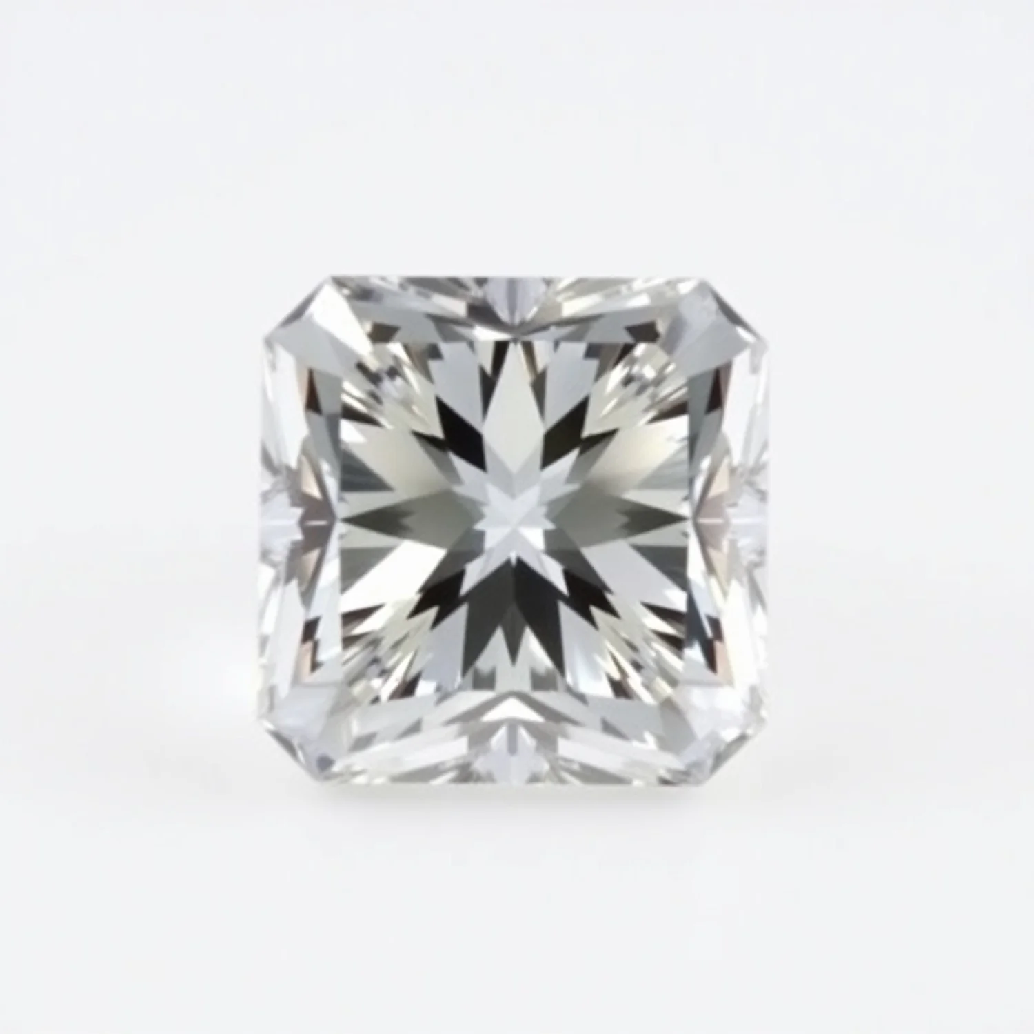 Moissanite 1PC Chunky 13x13 MM Square Faceted White Natural Man Made Gems