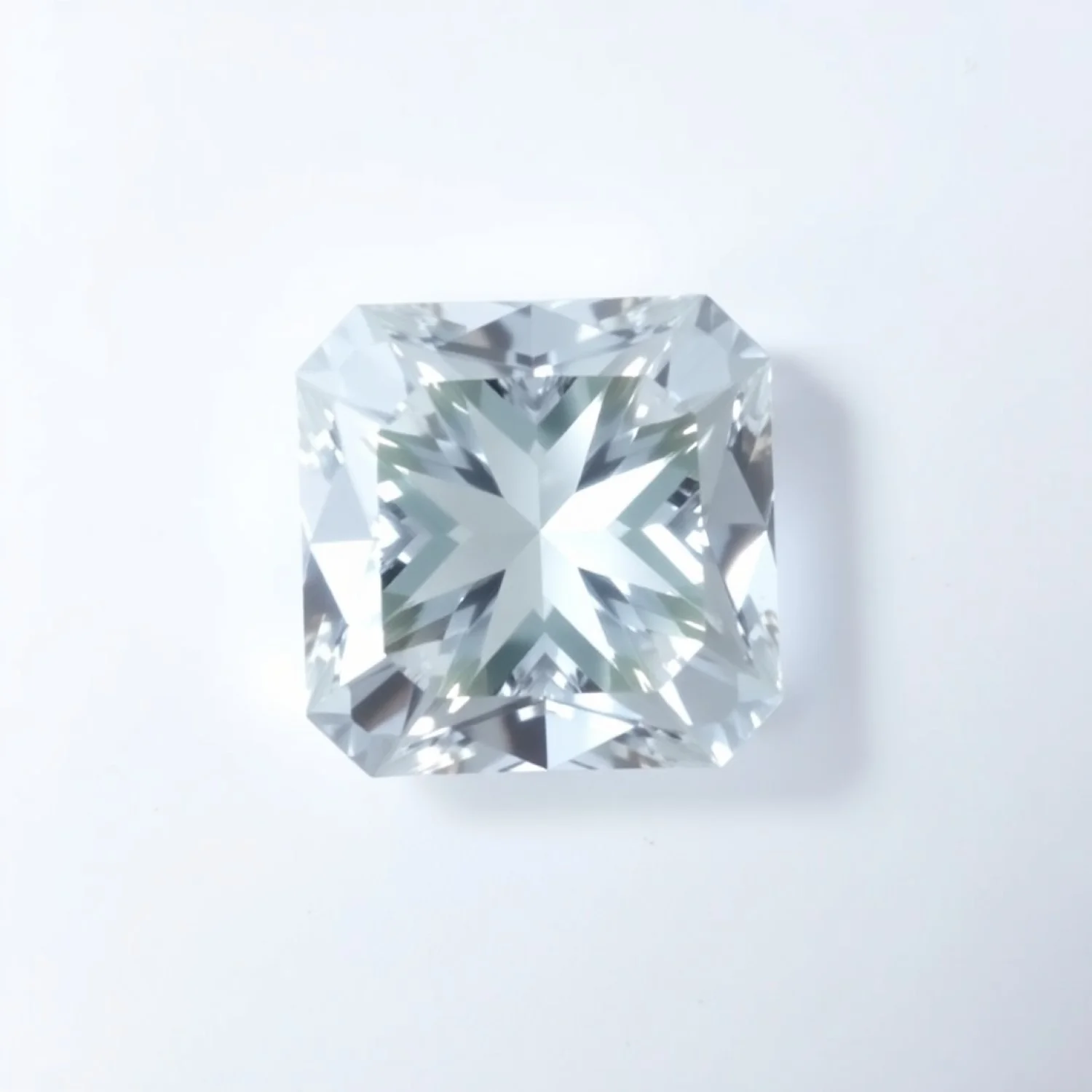 Moissanite 1PC Chunky 14x14 MM Square Faceted White Genuine Man Made Loose Gems - Image 2
