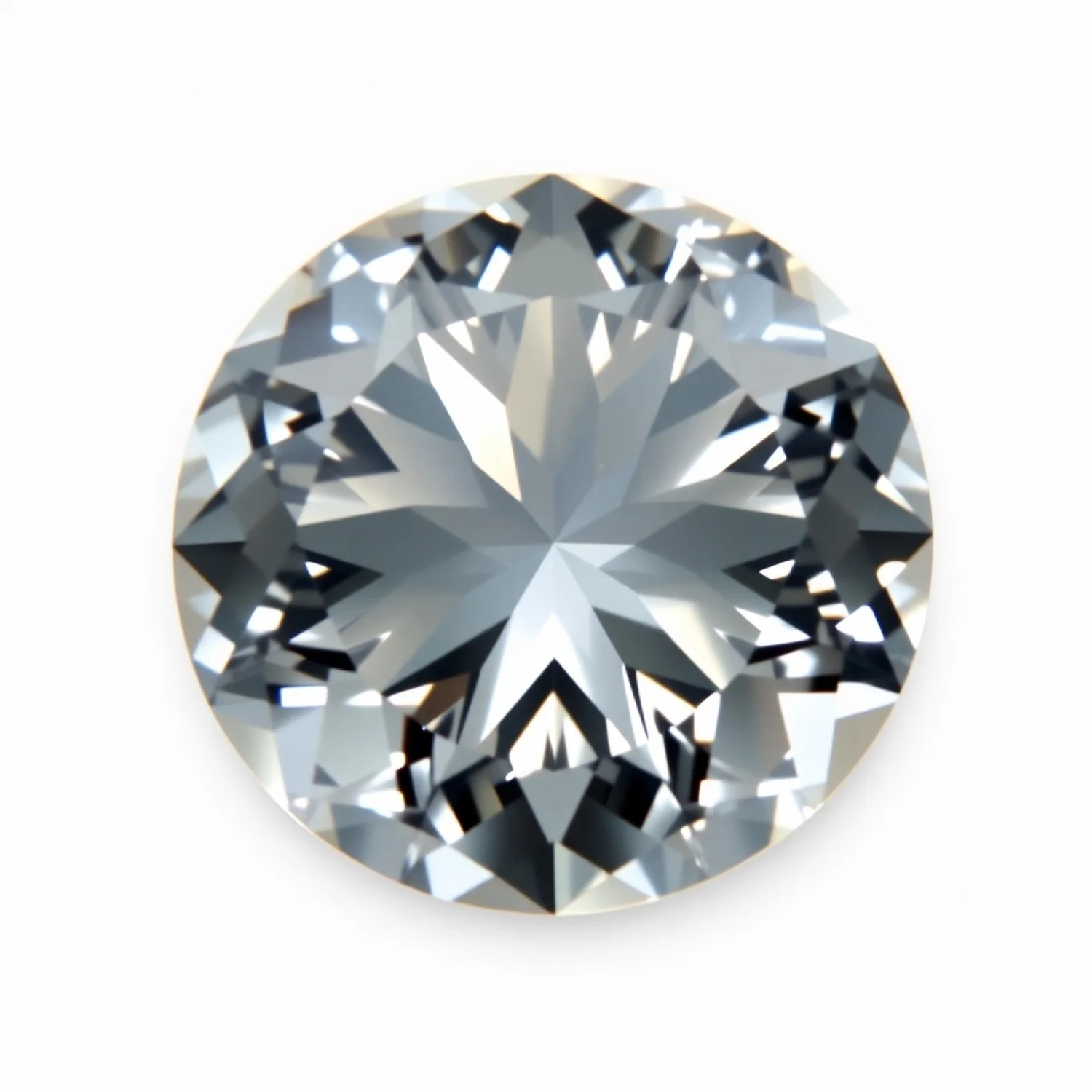 Moissanite 1PC Chunky 16x16 MM Round Faceted White Pure Man Made Loose Gemstones