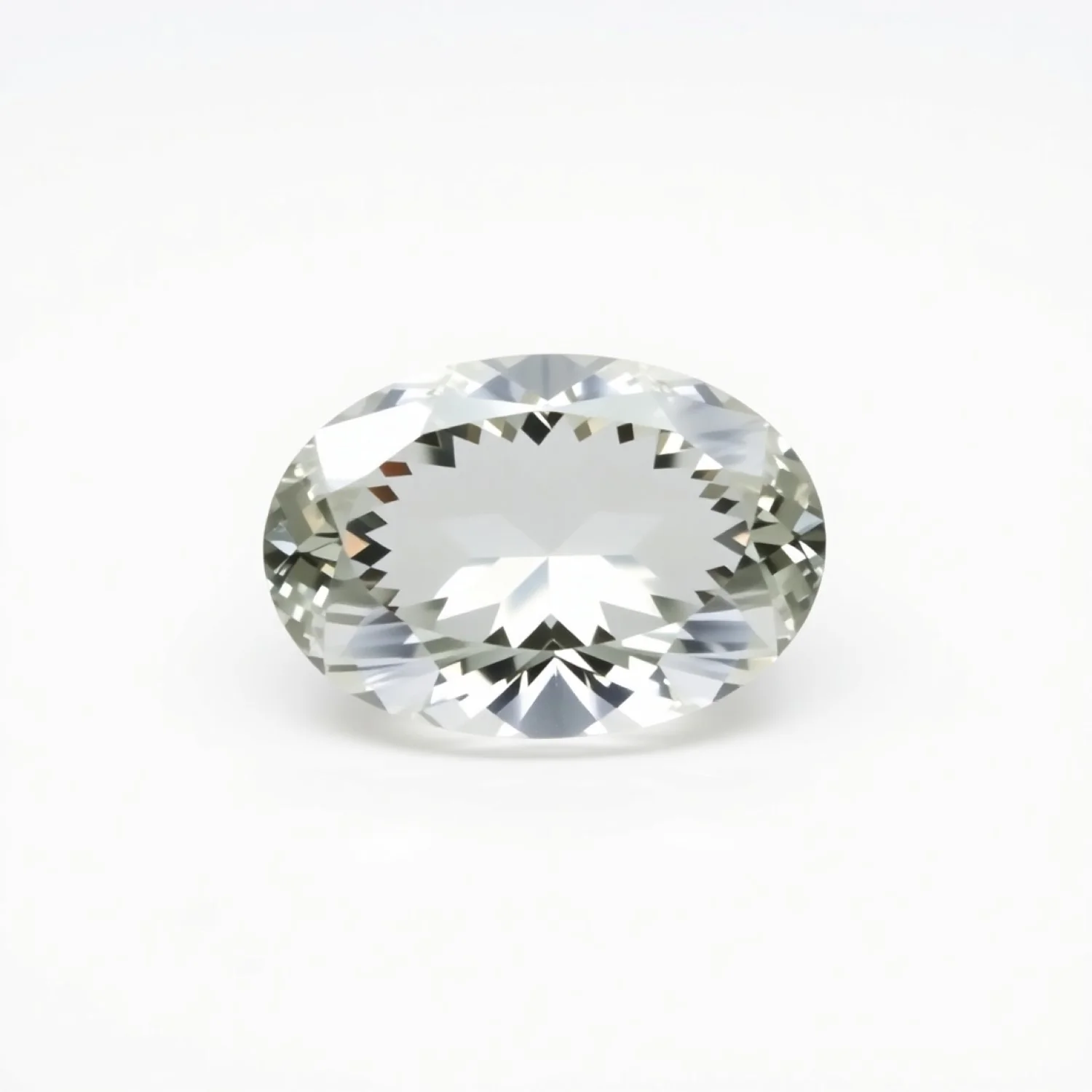 Moissanite 1PC Large 10x14 MM Oval Faceted White Lustrous Man Made Loose Gemstone