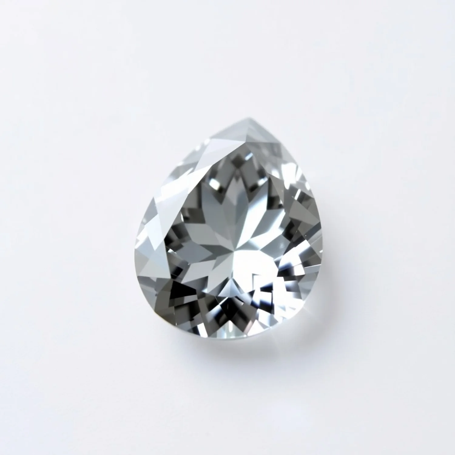 Moissanite 1PC Large 10x14 MM Pear Faceted White Sparkling Man Made Gems - Image 2
