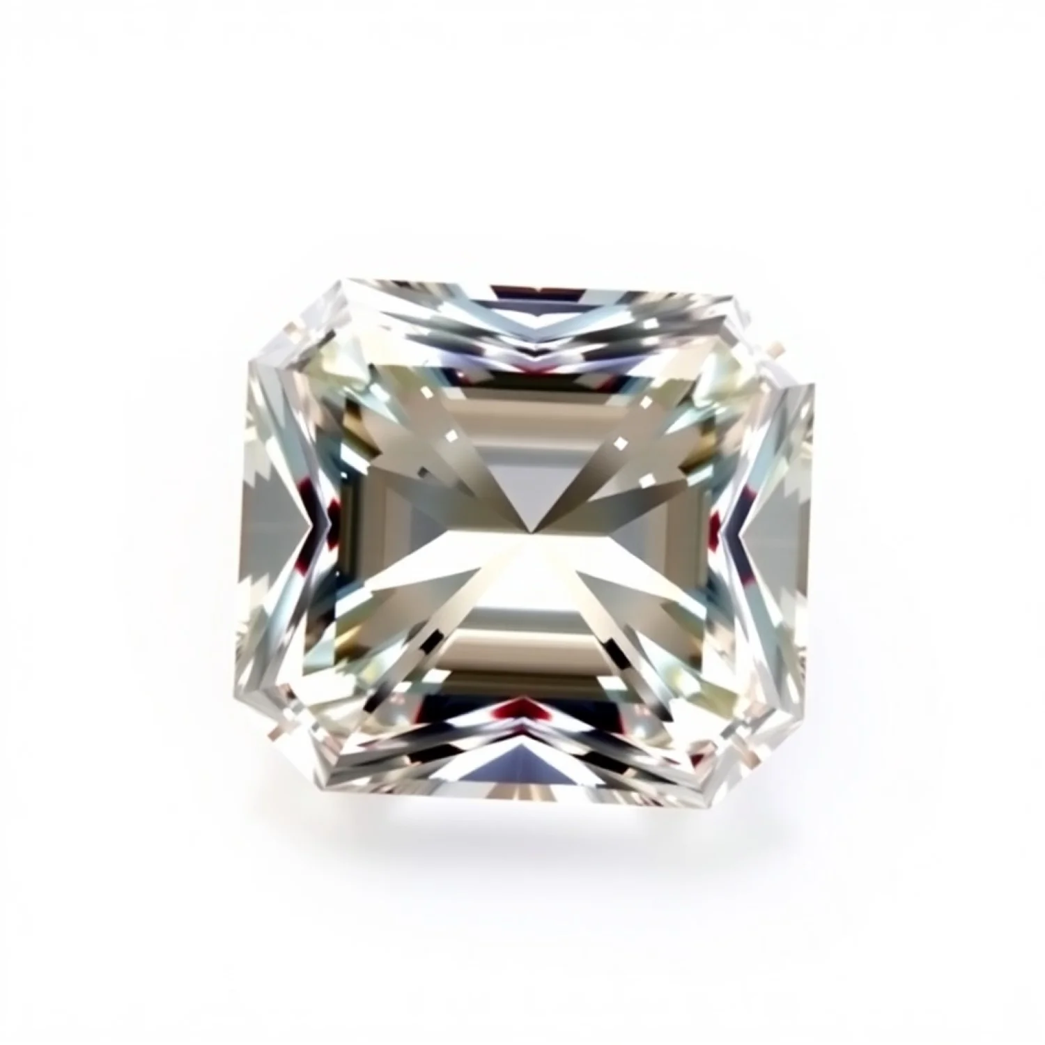 Moissanite 1PC Large 8x12 MM Emerald Faceted White Sparkling Man Made Gems - Image 2