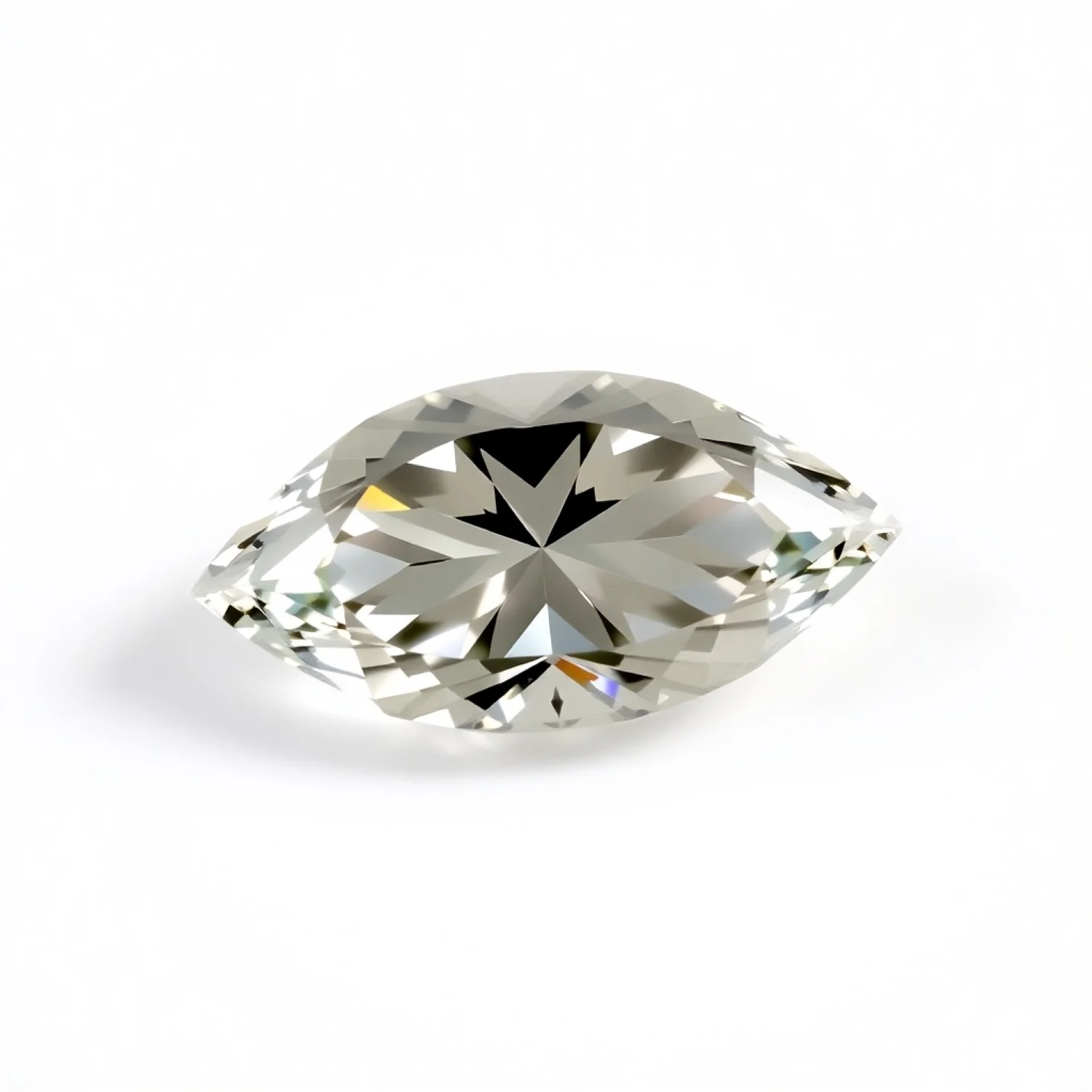 Moissanite 1PC Medium 7x14 MM Marquise Faceted White Genuine Man Made Loose Gems
