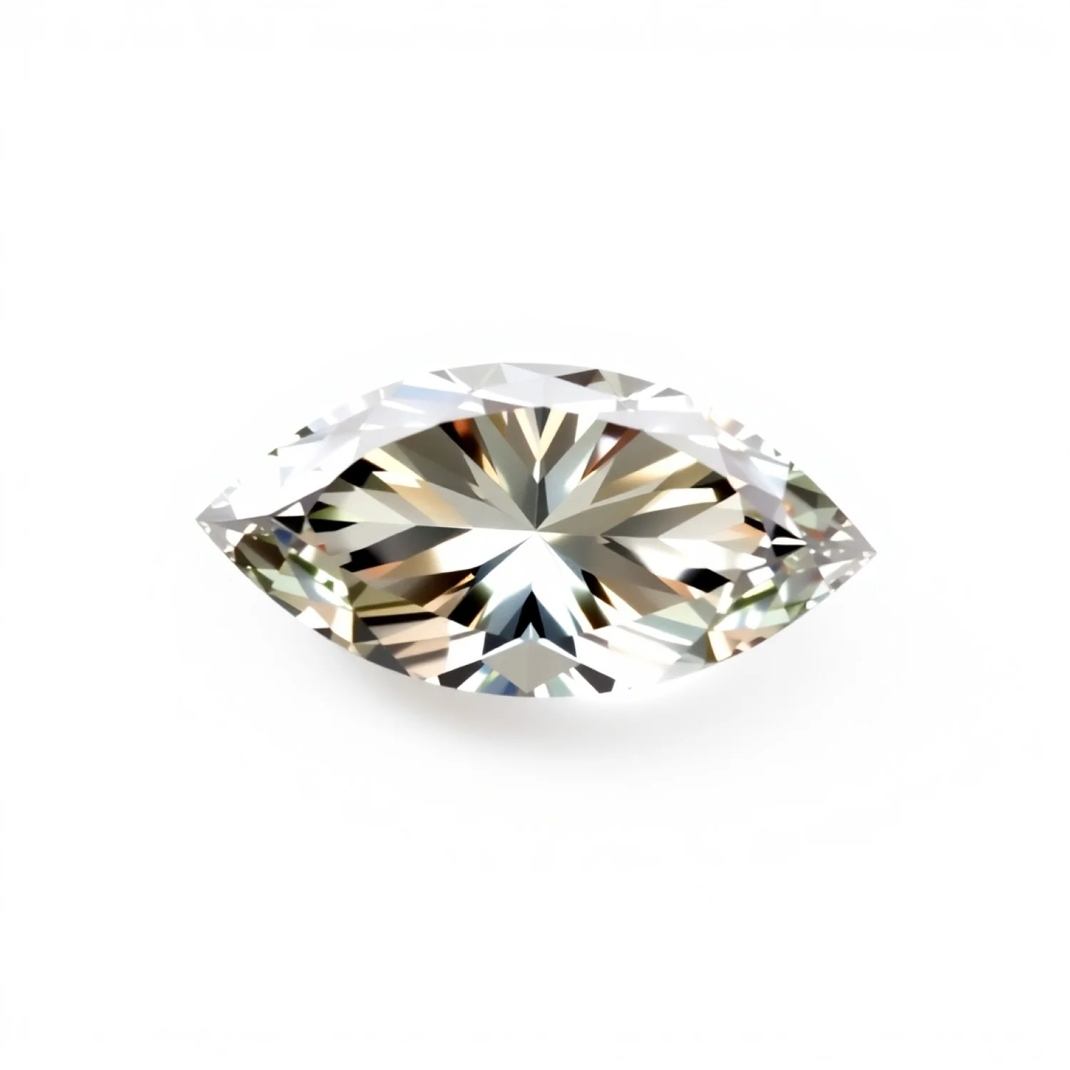 Moissanite 1PC Medium 7x14 MM Marquise Faceted White Genuine Man Made Loose Gems - Image 2