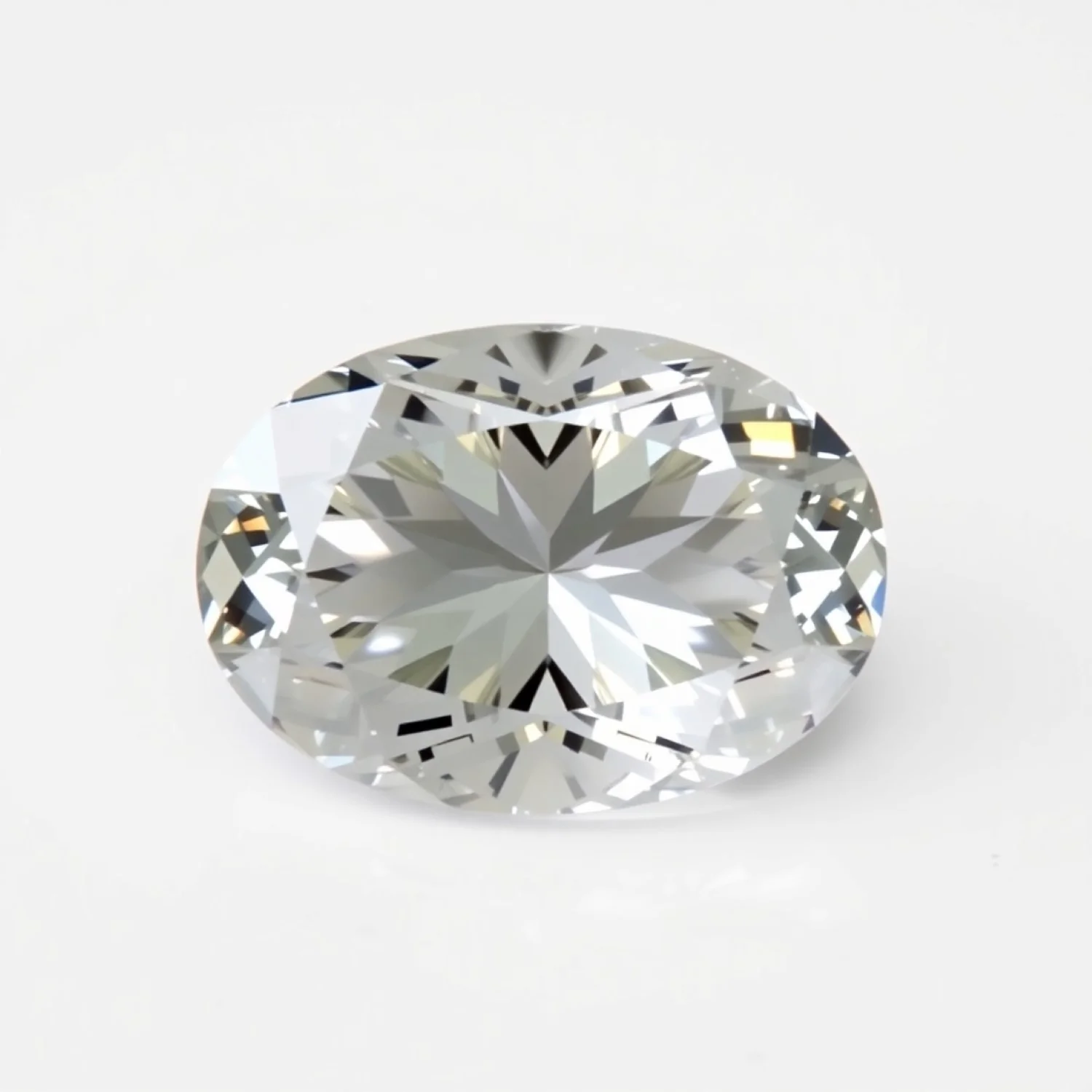 Moissanite 1PC Small 6x8 MM Oval Faceted White Superior Man Made Loose Gemstone - Image 2