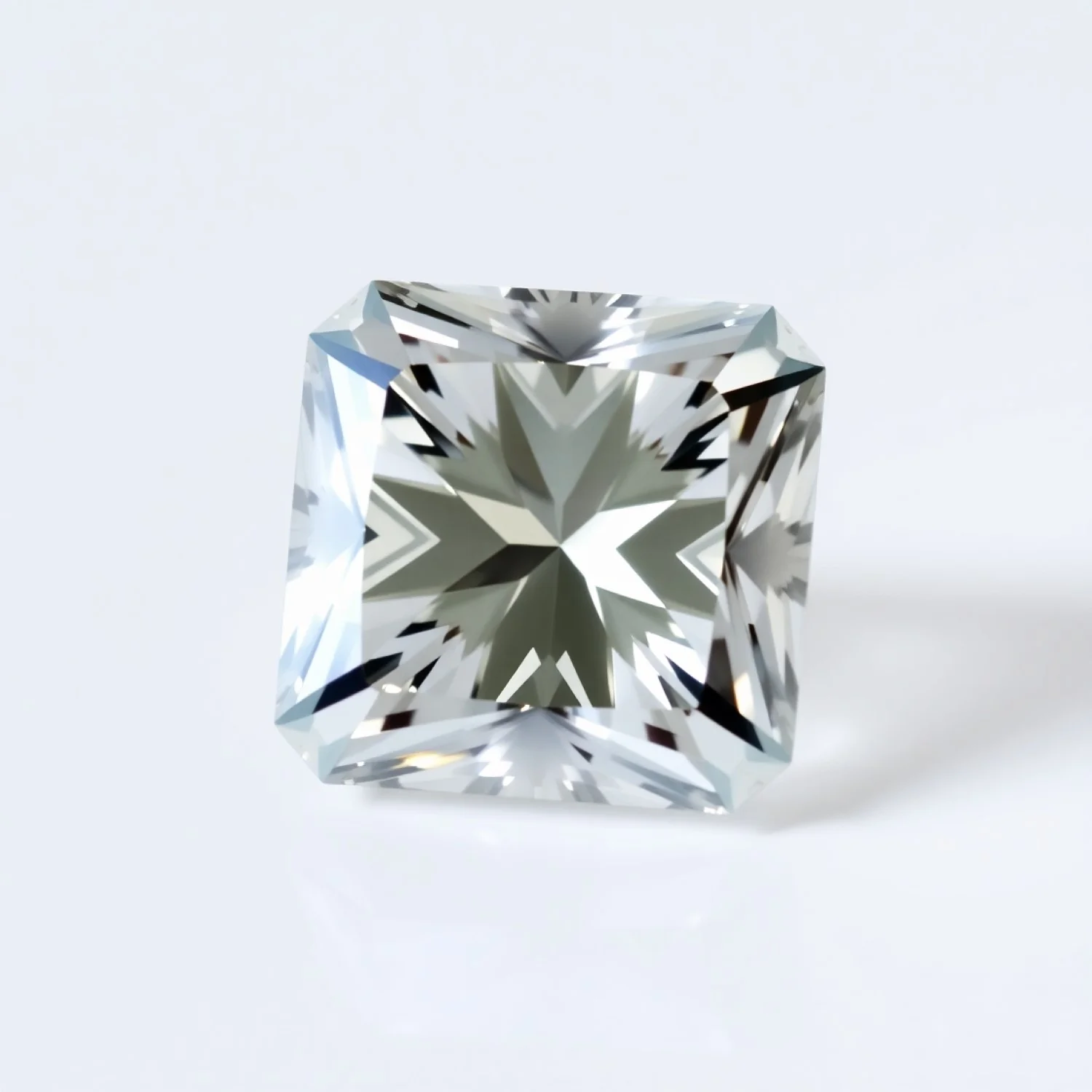 Moissanite 1PC Small 7x7 MM Square Faceted White Splendid Man Made Loose Gemstone - Image 2