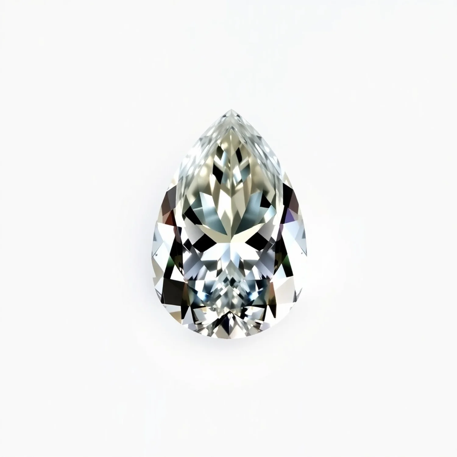 Moissanite 1PC Tiny 4x6 MM Pear Faceted White Lustrous Man Made Loose Gemstone - Image 2