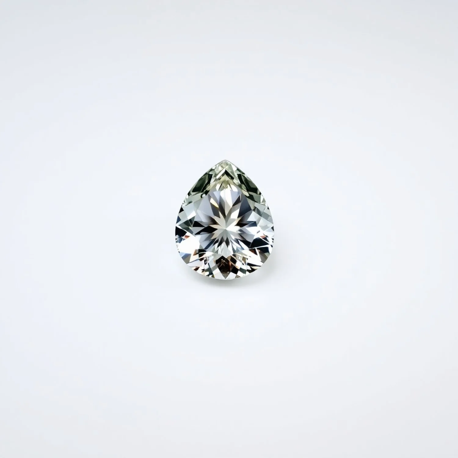 Moissanite 1PC Tiny 5x7 MM Pear Faceted White Shine Man Made Loose Gemstones