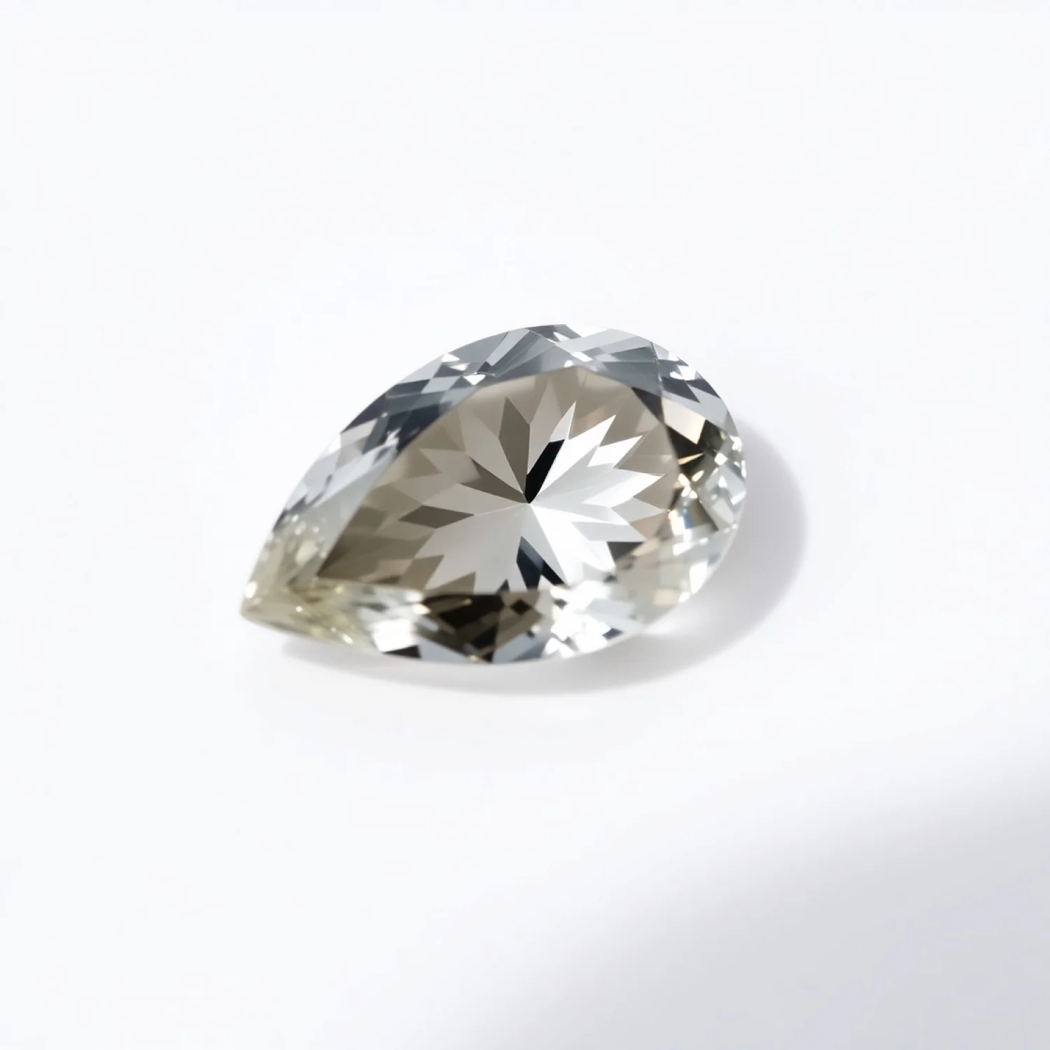 Moissanite 1PC Tiny 5x7 MM Pear Faceted White Shine Man Made Loose Gemstones - Image 2