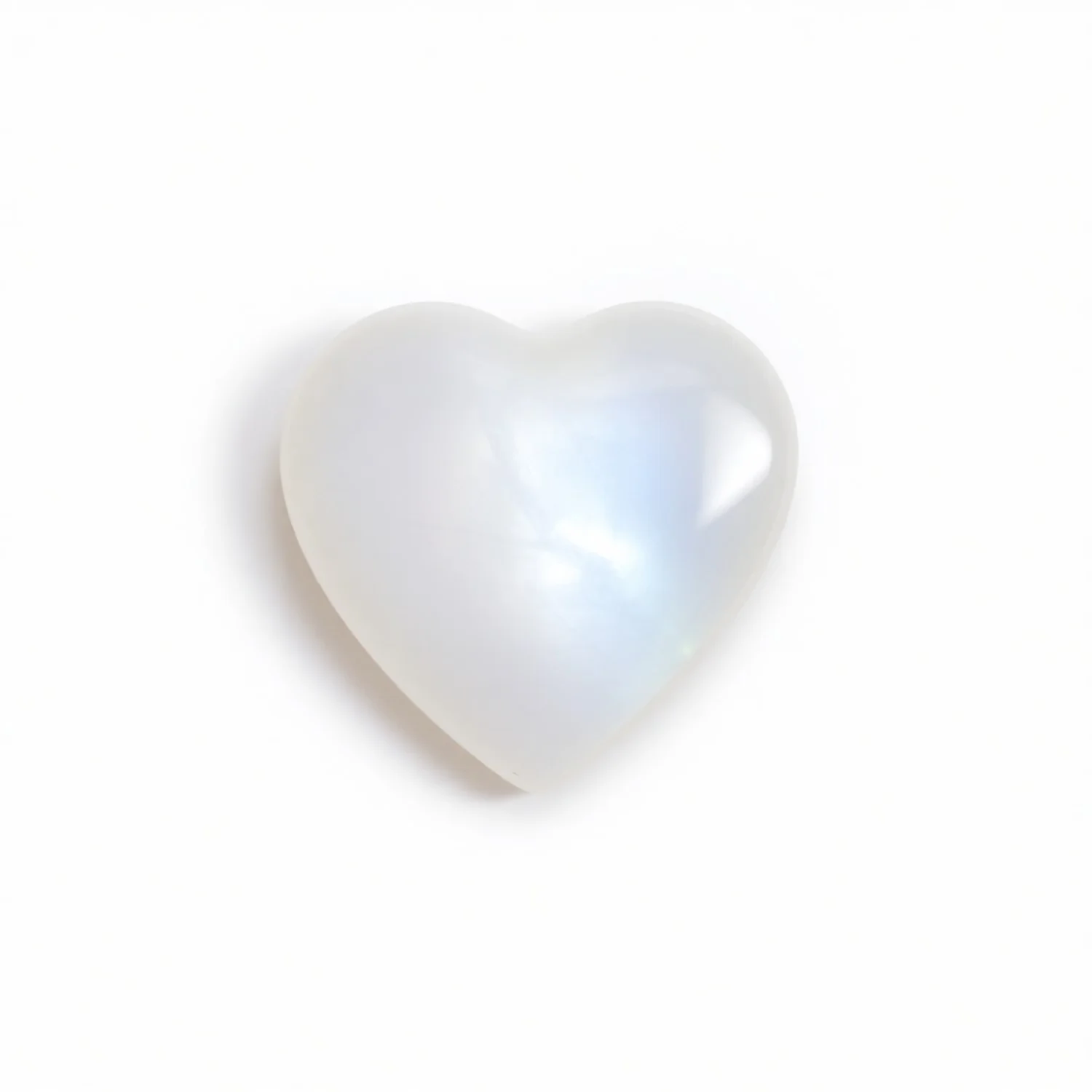 Moonstone 1PC Large 11x11 MM Heart Cabochon White Pure semi Precious Precious Gemstone - Image 2