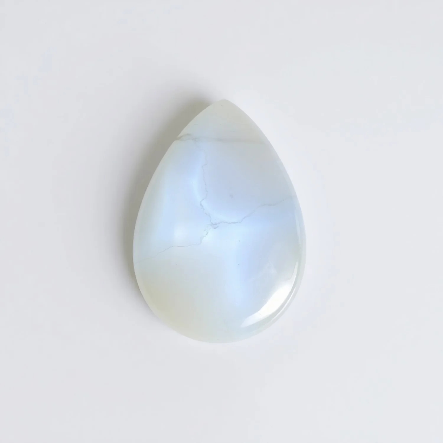Moonstone 1PC Large 9x11 MM Pear Cabochon White Pure semi Precious Loose Gems - Image 2